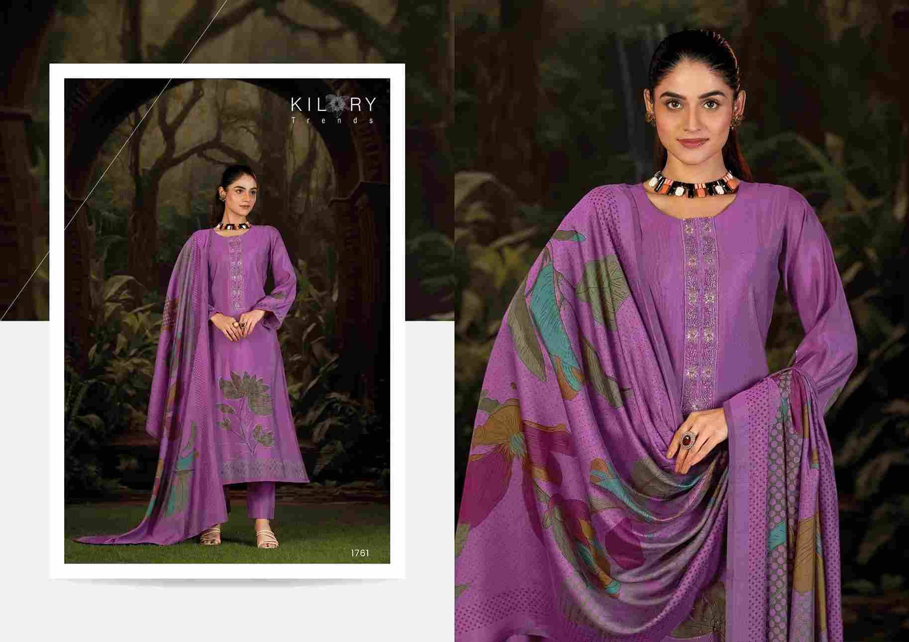 Afsana By Kilory 1761 To 1764 Series Beautiful Festive Suits Colorful Stylish Fancy Casual Wear & Ethnic Wear Pure Muslin Silk Dresses At Wholesale Price