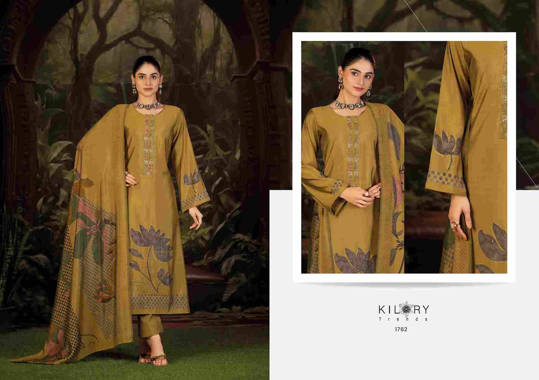Afsana By Kilory 1761 To 1764 Series Beautiful Festive Suits Colorful Stylish Fancy Casual Wear & Ethnic Wear Pure Muslin Silk Dresses At Wholesale Price