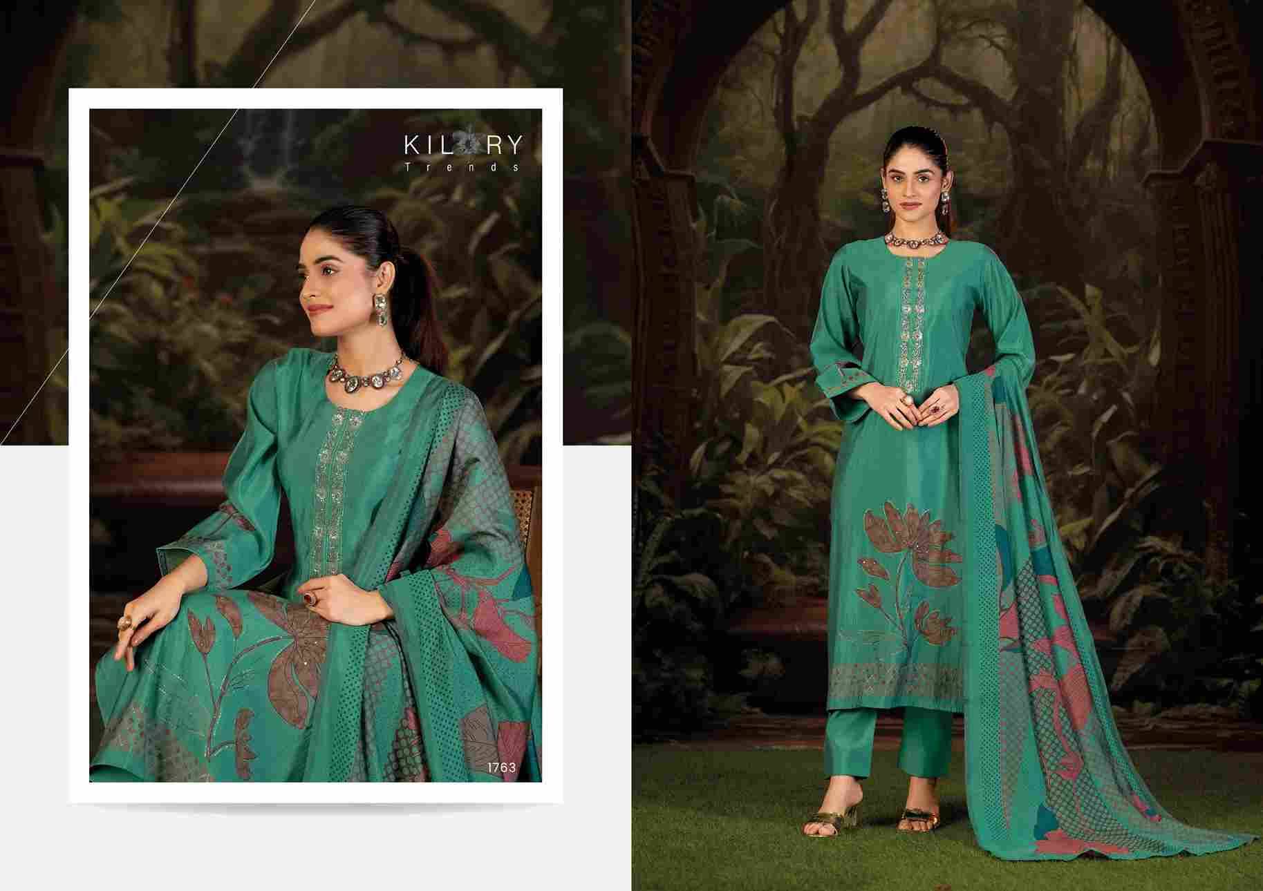 Afsana By Kilory 1761 To 1764 Series Beautiful Festive Suits Colorful Stylish Fancy Casual Wear & Ethnic Wear Pure Muslin Silk Dresses At Wholesale Price