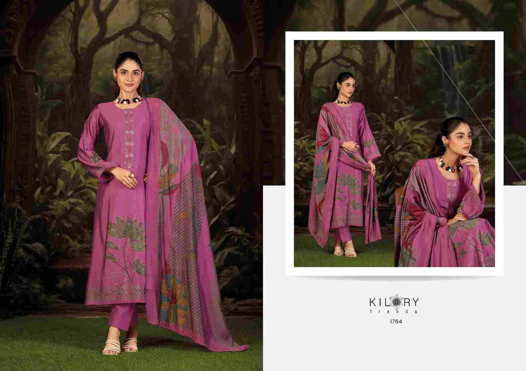Afsana By Kilory 1761 To 1764 Series Beautiful Festive Suits Colorful Stylish Fancy Casual Wear & Ethnic Wear Pure Muslin Silk Dresses At Wholesale Price
