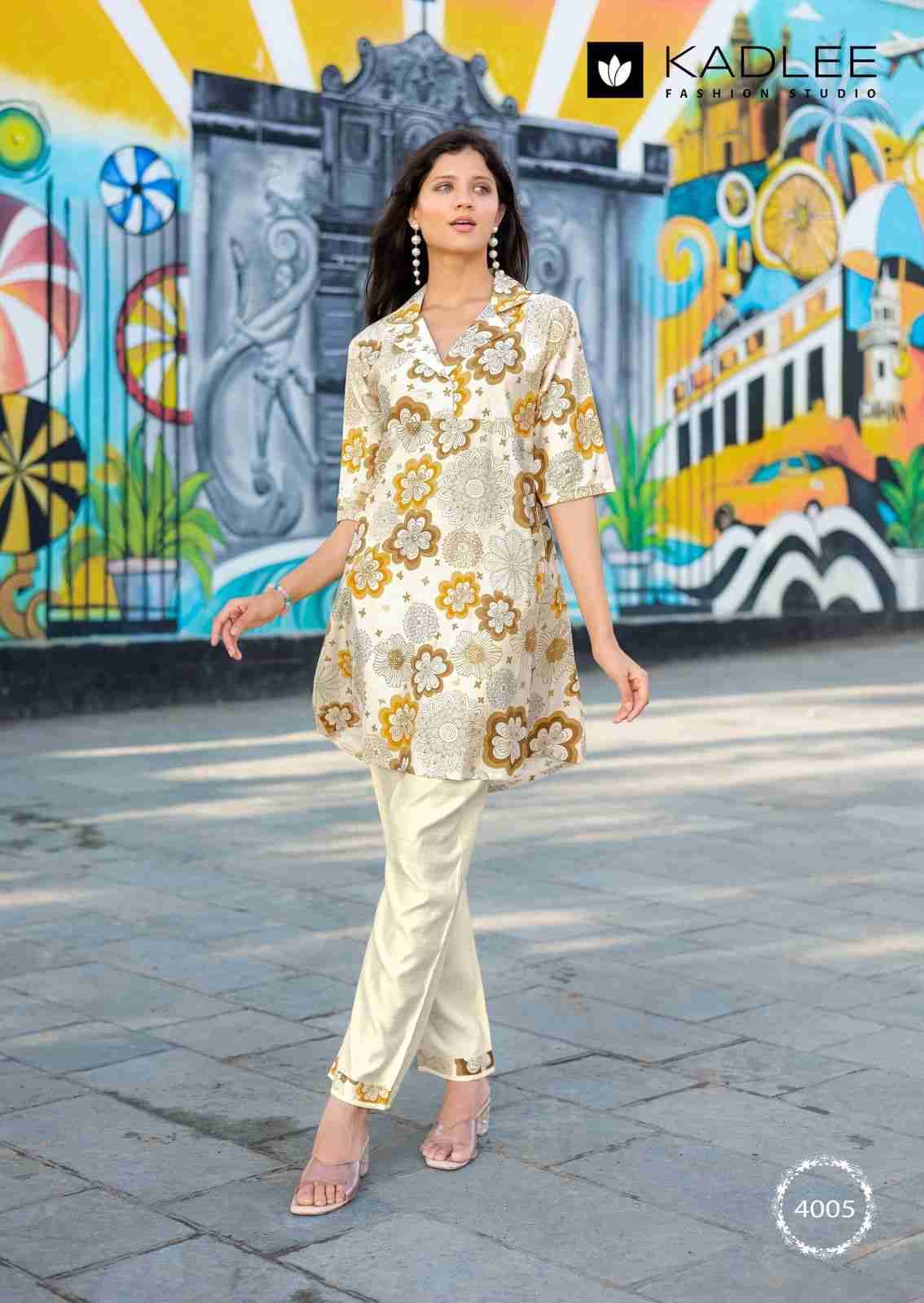 Vrunda Vol-2 By Kadlee 4005 To 4008 Series Designer Stylish Fancy Colorful Beautiful Party Wear & Ethnic Wear Collection Vetican Print Tops With Bottom At Wholesale Price