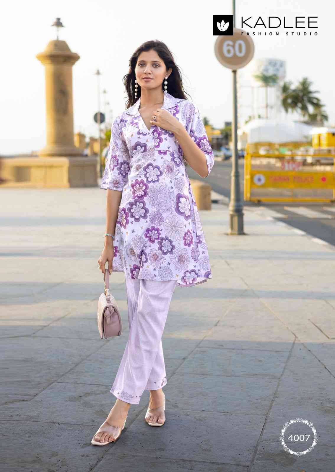 Vrunda Vol-2 By Kadlee 4005 To 4008 Series Designer Stylish Fancy Colorful Beautiful Party Wear & Ethnic Wear Collection Vetican Print Tops With Bottom At Wholesale Price
