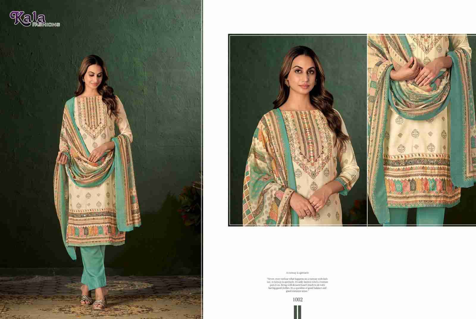 Ananya By Kala Fashion 1001 To 1004 Series Festive Suits Beautiful Fancy Colorful Stylish Party Wear & Occasional Wear Pure Muslin Dresses At Wholesale Price