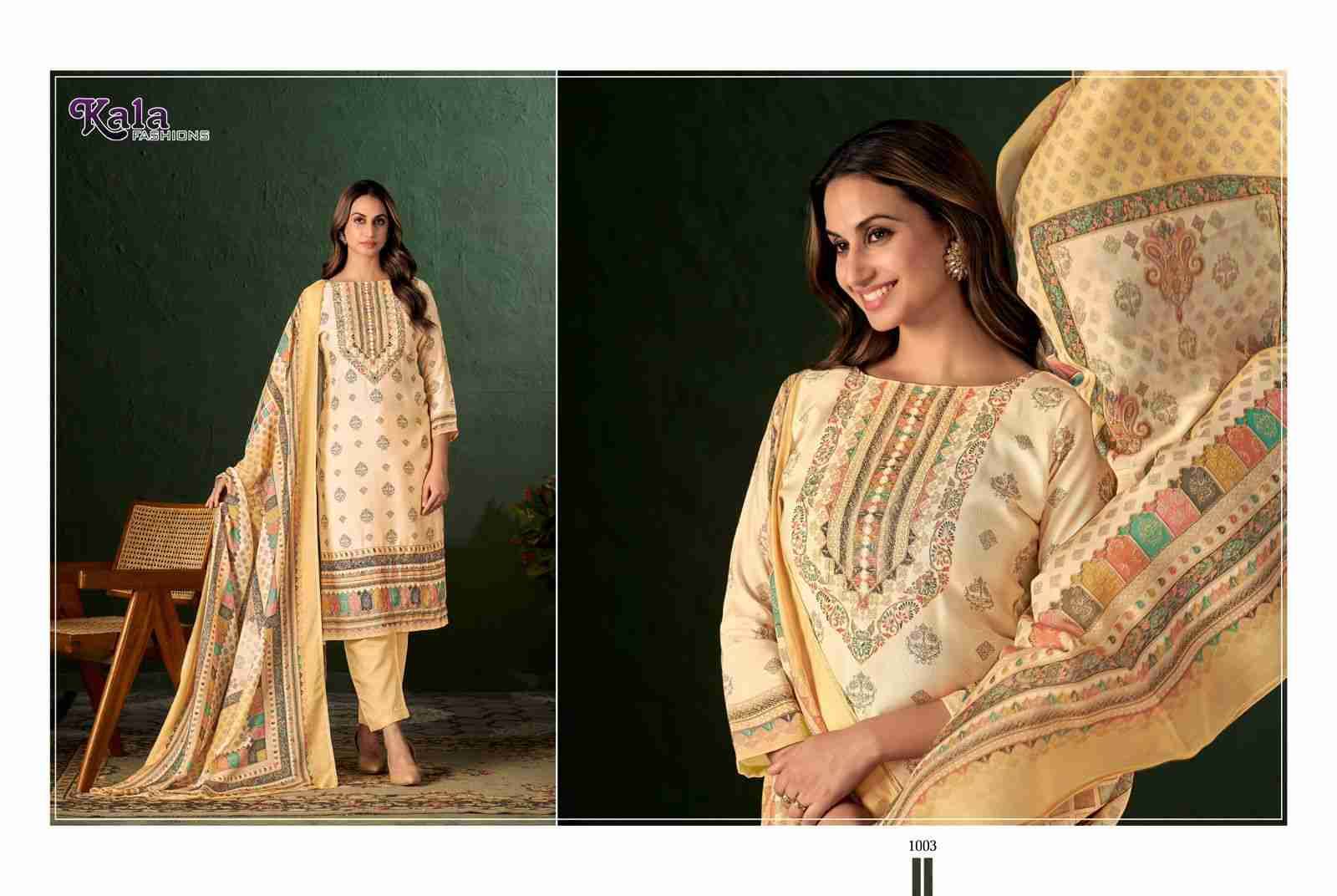 Ananya By Kala Fashion 1001 To 1004 Series Festive Suits Beautiful Fancy Colorful Stylish Party Wear & Occasional Wear Pure Muslin Dresses At Wholesale Price