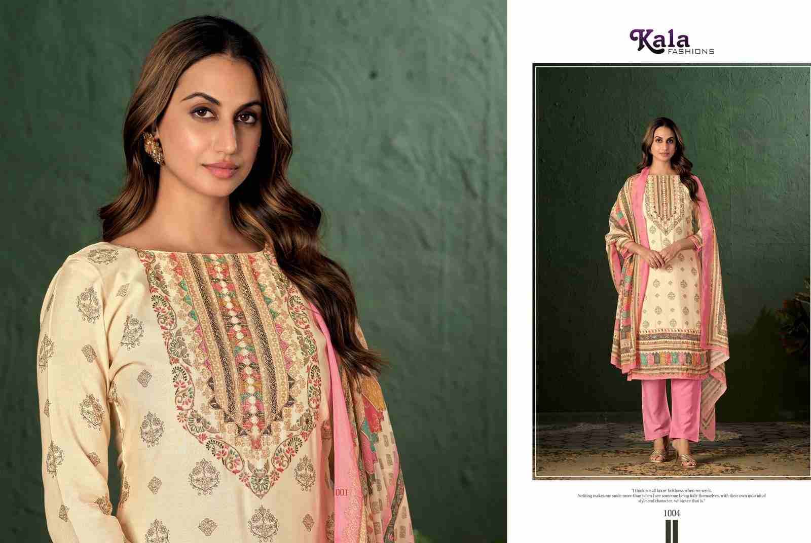 Ananya By Kala Fashion 1001 To 1004 Series Festive Suits Beautiful Fancy Colorful Stylish Party Wear & Occasional Wear Pure Muslin Dresses At Wholesale Price
