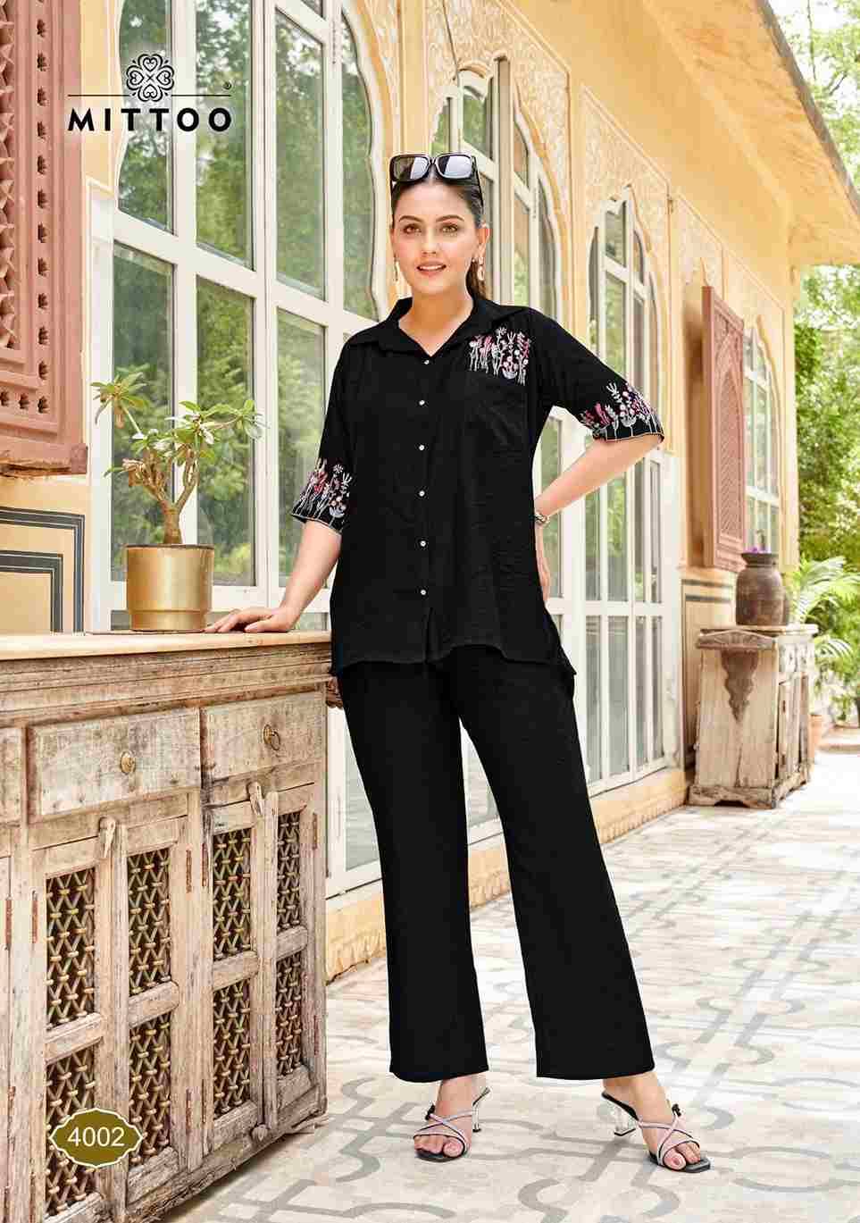 Carnival By Mittoo 4001 To 4006 Series Designer Stylish Fancy Colorful Beautiful Party Wear & Ethnic Wear Collection Viscose Tops With Bottom At Wholesale Price