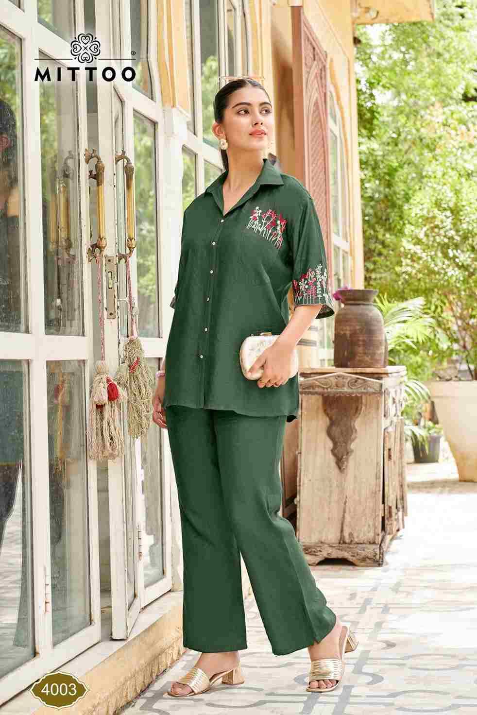 Carnival By Mittoo 4001 To 4006 Series Designer Stylish Fancy Colorful Beautiful Party Wear & Ethnic Wear Collection Viscose Tops With Bottom At Wholesale Price