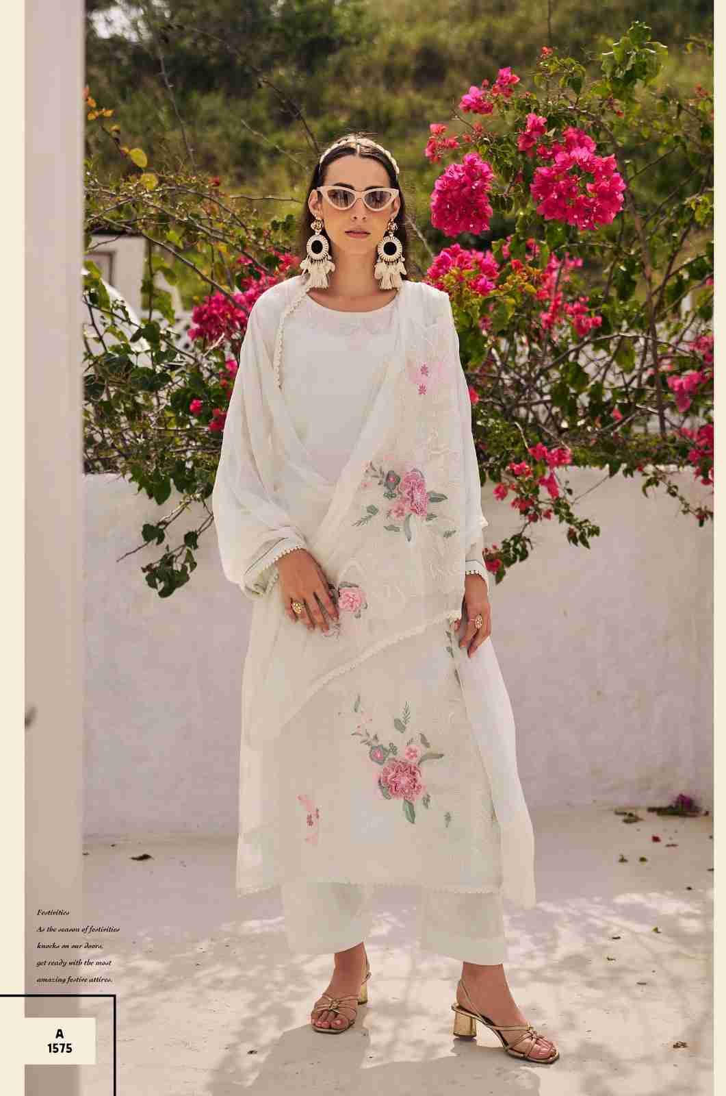 Mahay By Aiqa 1573 To 1578 Series Beautiful Festive Suits Colorful Stylish Fancy Casual Wear & Ethnic Wear Pure Bemberg Muslin Silk With Work Dresses At Wholesale Price