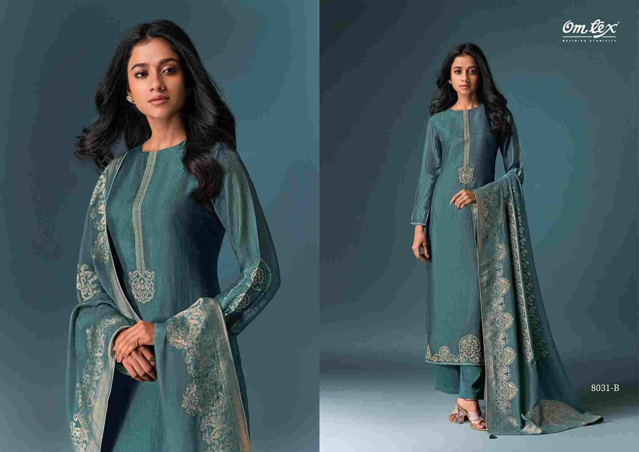 Faloni By Om Tex 8031-A To 8031-B Series Beautiful Suits Stylish Fancy Colorful Party Wear & Ethnic Wear Silk Dresses At Wholesale Price