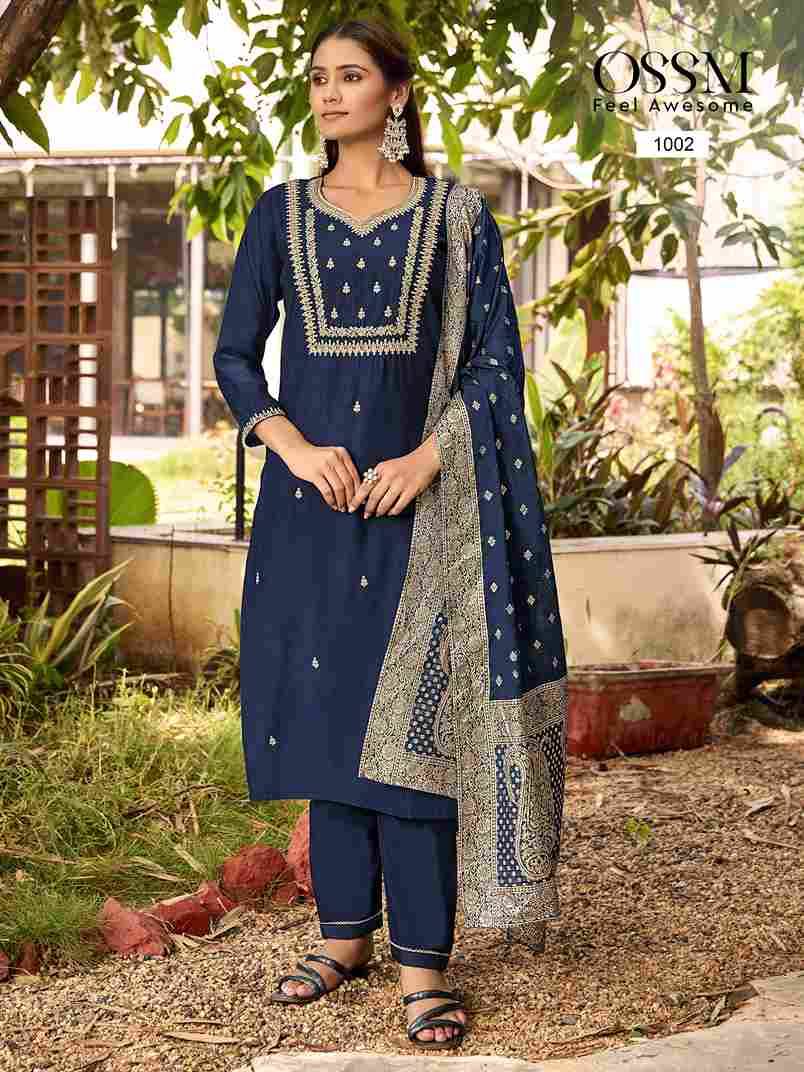 Monalisa Vol-5 By Ossm 1001 To 1006 Series Beautiful Festive Suits Colorful Stylish Fancy Casual Wear & Ethnic Wear Pure Viscose Silk Print Dresses At Wholesale Price