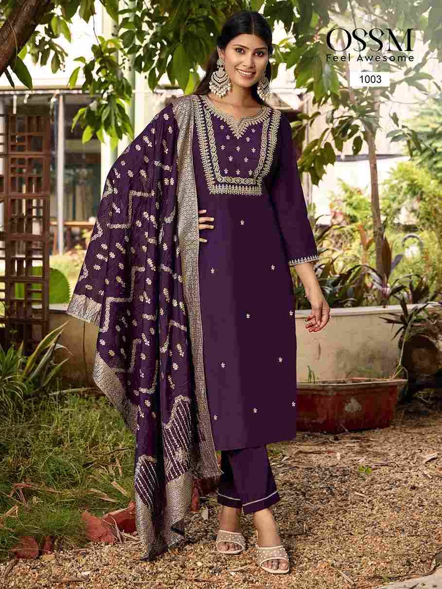 Monalisa Vol-5 By Ossm 1001 To 1006 Series Beautiful Festive Suits Colorful Stylish Fancy Casual Wear & Ethnic Wear Pure Viscose Silk Print Dresses At Wholesale Price