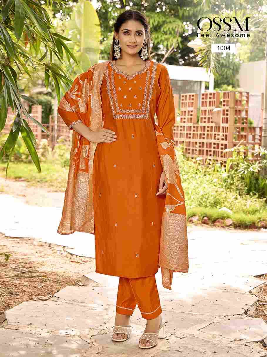 Monalisa Vol-5 By Ossm 1001 To 1006 Series Beautiful Festive Suits Colorful Stylish Fancy Casual Wear & Ethnic Wear Pure Viscose Silk Print Dresses At Wholesale Price