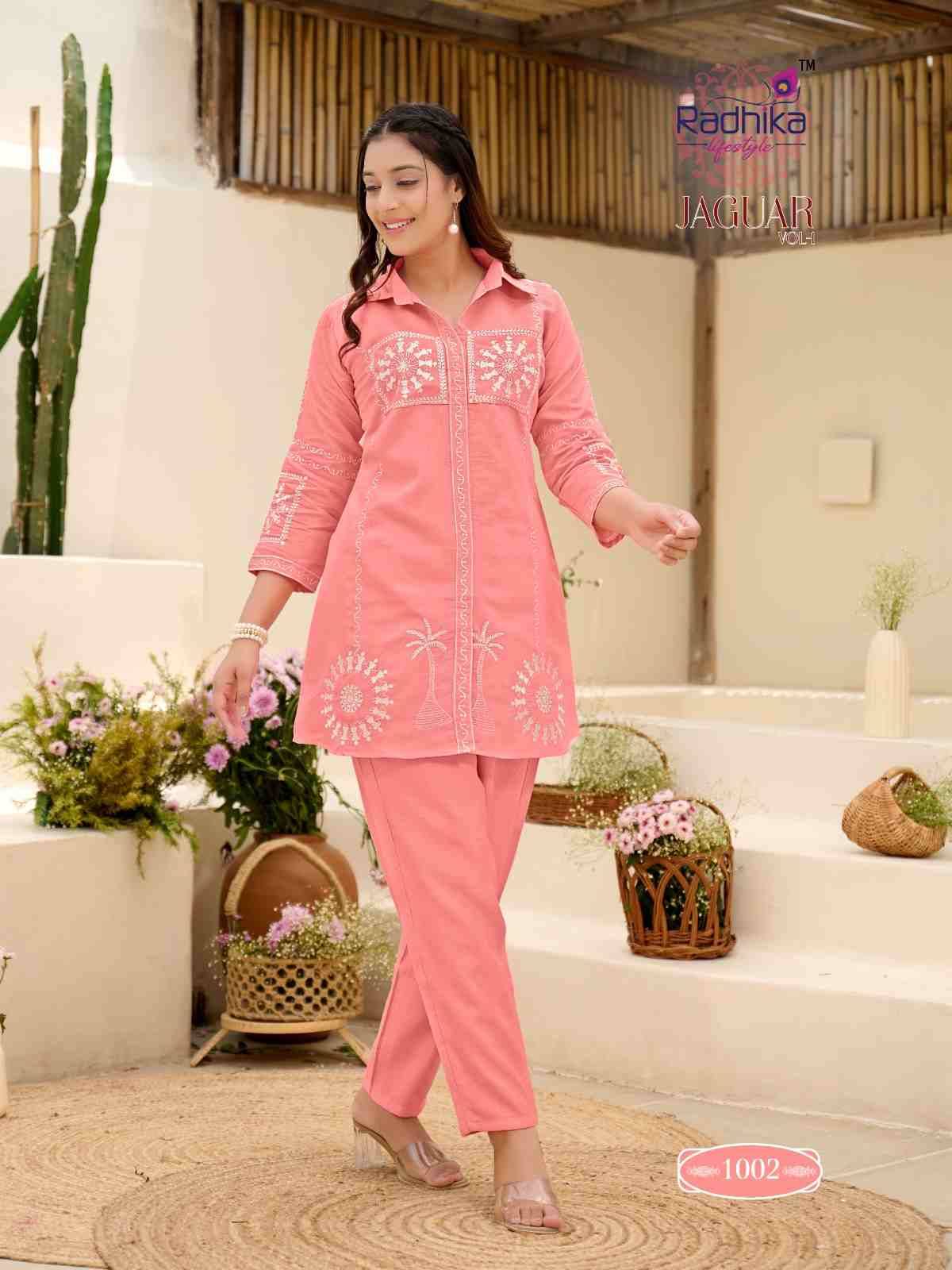 Jaguar Vol-1 By Radhika Lifestyle 1001 To 1006 Series Designer Stylish Fancy Colorful Beautiful Party Wear & Ethnic Wear Collection Vertican Co-Ords At Wholesale Price