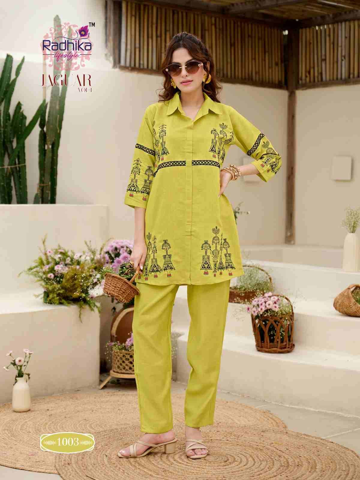 Jaguar Vol-1 By Radhika Lifestyle 1001 To 1006 Series Designer Stylish Fancy Colorful Beautiful Party Wear & Ethnic Wear Collection Vertican Co-Ords At Wholesale Price