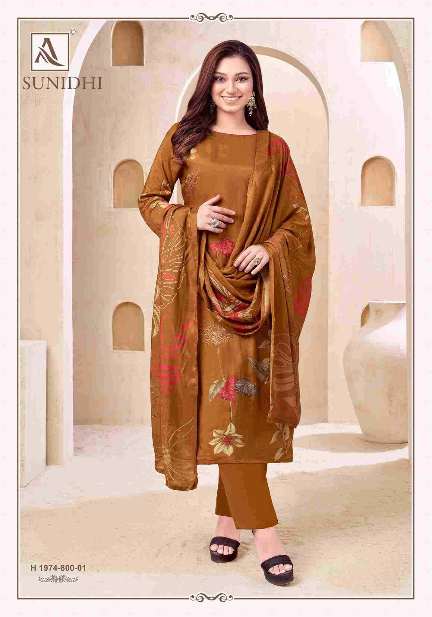Sunidhi By Alok Suit 1974-800-01 To 1974-800-04 Series Beautiful Festive Suits Colorful Stylish Fancy Casual Wear & Ethnic Wear Pure Muslin Dresses At Wholesale Price