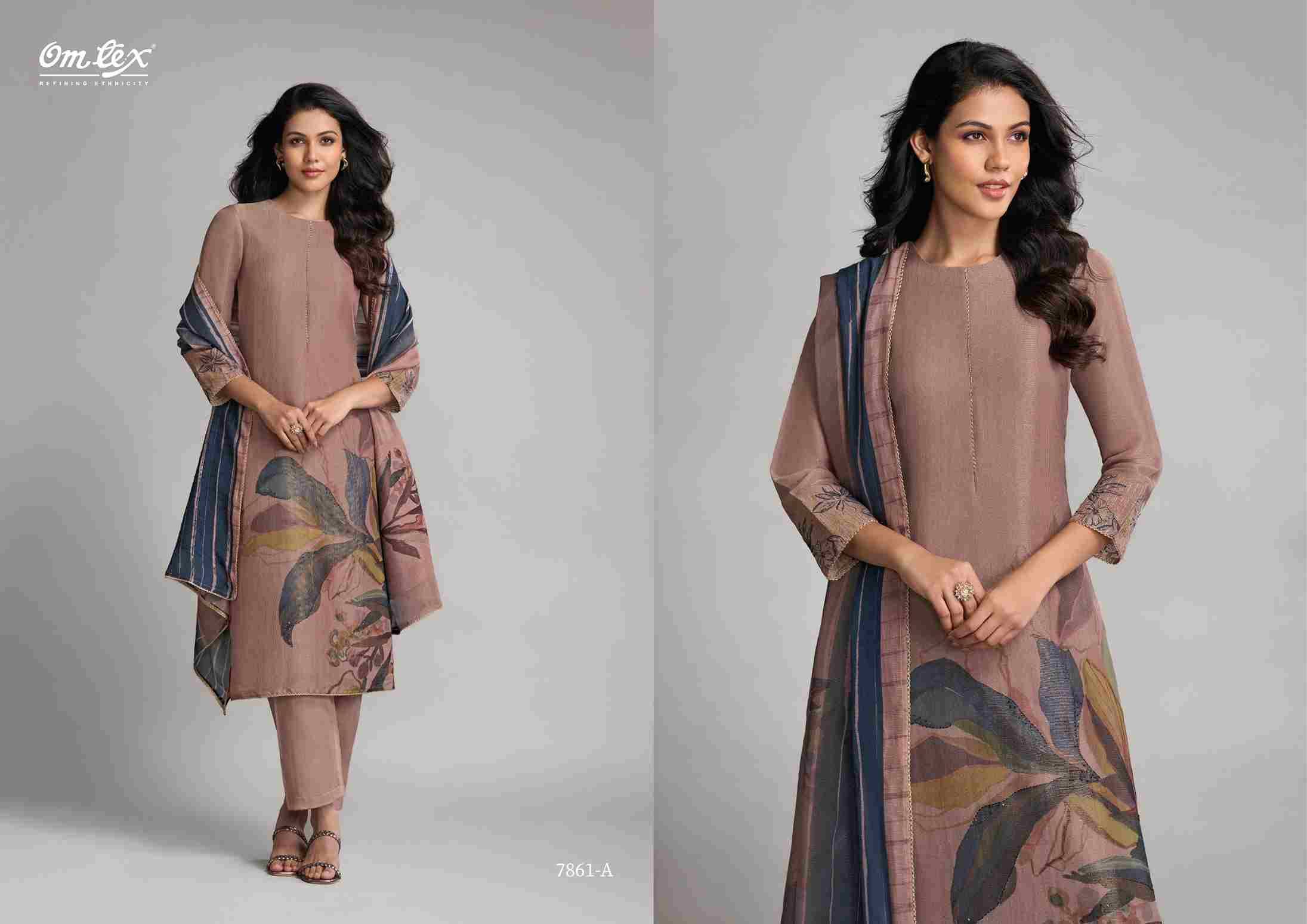 Suit Saga By Om Tex 7861-A To 7861-D Series Beautiful Suits Stylish Fancy Colorful Party Wear & Ethnic Wear Silly Checks Dresses At Wholesale Price