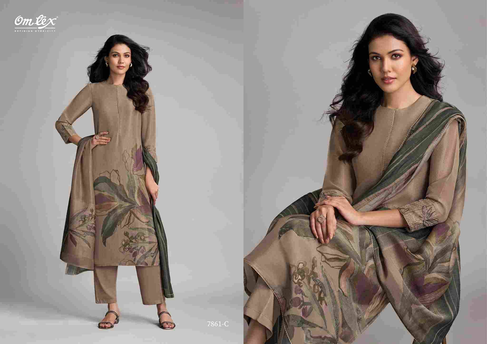 Suit Saga By Om Tex 7861-A To 7861-D Series Beautiful Suits Stylish Fancy Colorful Party Wear & Ethnic Wear Silly Checks Dresses At Wholesale Price