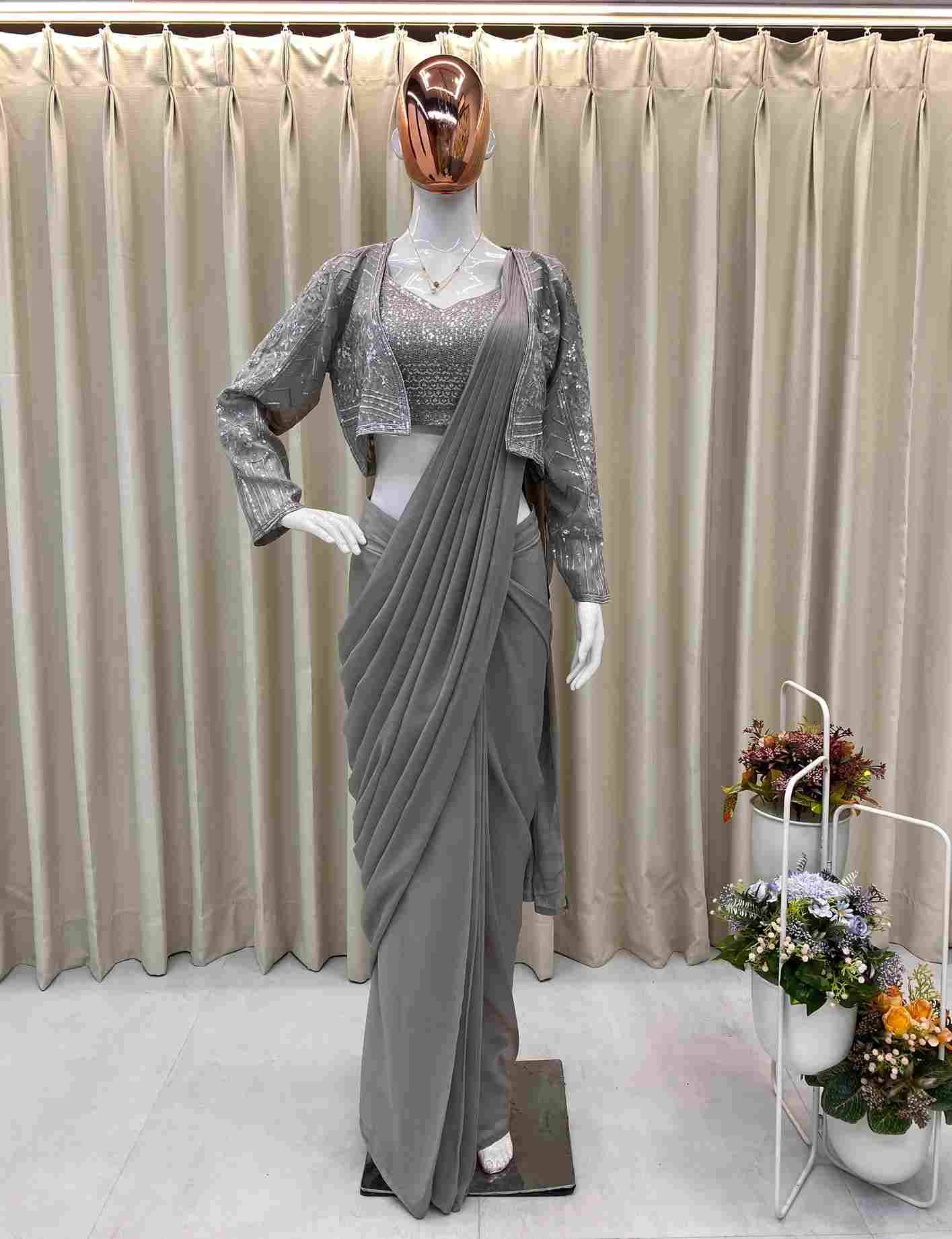 Be-363 By Fashid Wholesale Indian Traditional Wear Collection Beautiful Stylish Fancy Colorful Party Wear & Occasional Wear Star Georgette Sarees At Wholesale Price