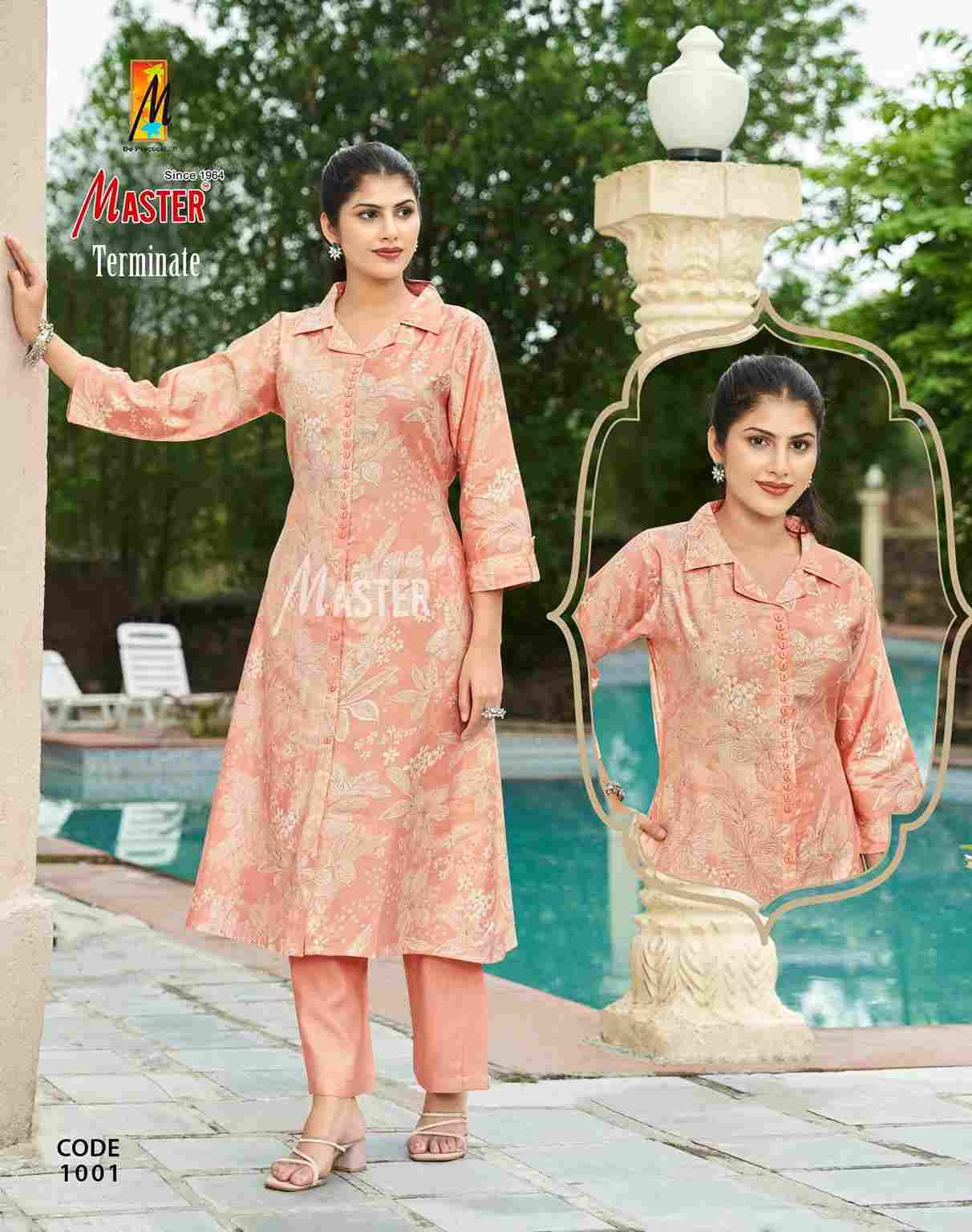 Terminate By Master 1001 To 1008 Series Designer Stylish Fancy Colorful Beautiful Party Wear & Ethnic Wear Collection Vatican Co-Ord At Wholesale Price