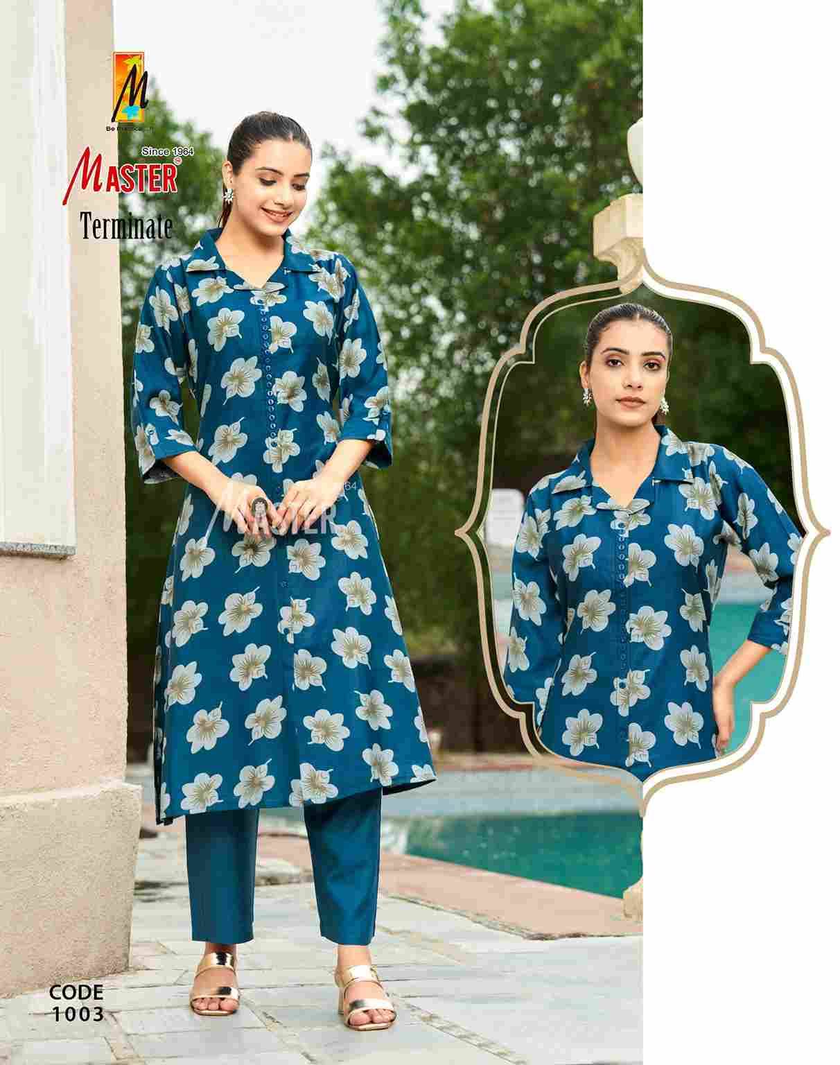 Terminate By Master 1001 To 1008 Series Designer Stylish Fancy Colorful Beautiful Party Wear & Ethnic Wear Collection Vatican Co-Ord At Wholesale Price