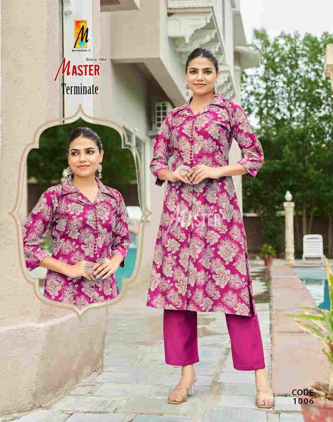 Terminate By Master 1001 To 1008 Series Designer Stylish Fancy Colorful Beautiful Party Wear & Ethnic Wear Collection Vatican Co-Ord At Wholesale Price
