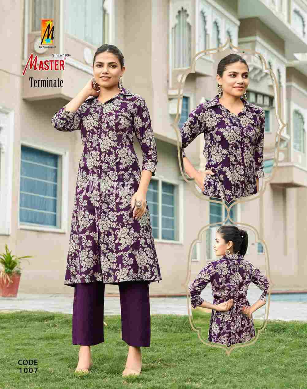 Terminate By Master 1001 To 1008 Series Designer Stylish Fancy Colorful Beautiful Party Wear & Ethnic Wear Collection Vatican Co-Ord At Wholesale Price