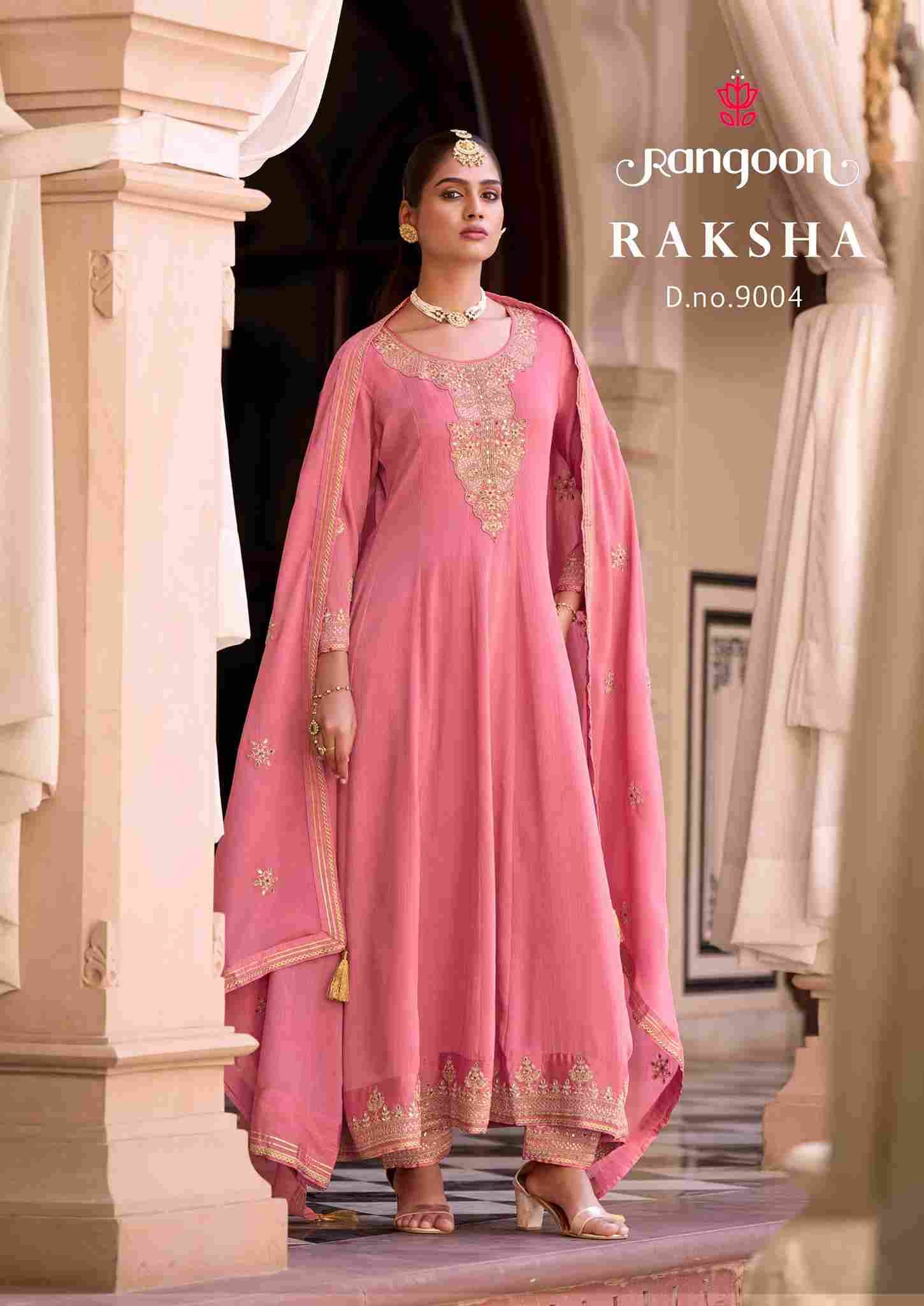 Raksha By Rangoon 9001 To 9004 Series Beautiful Anarkali Suits Colorful Stylish Fancy Casual Wear & Ethnic Wear Silk Dresses At Wholesale Price