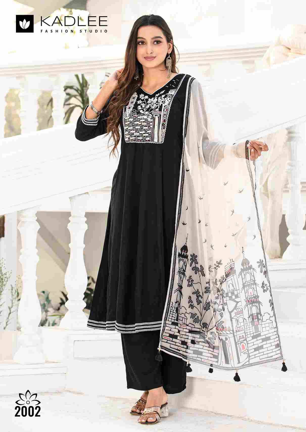 Swarnika By Kadlee 2001 To 2004 Series Beautiful Festive Suits Colorful Stylish Fancy Casual Wear & Ethnic Wear Rayon With Work Dresses At Wholesale Price