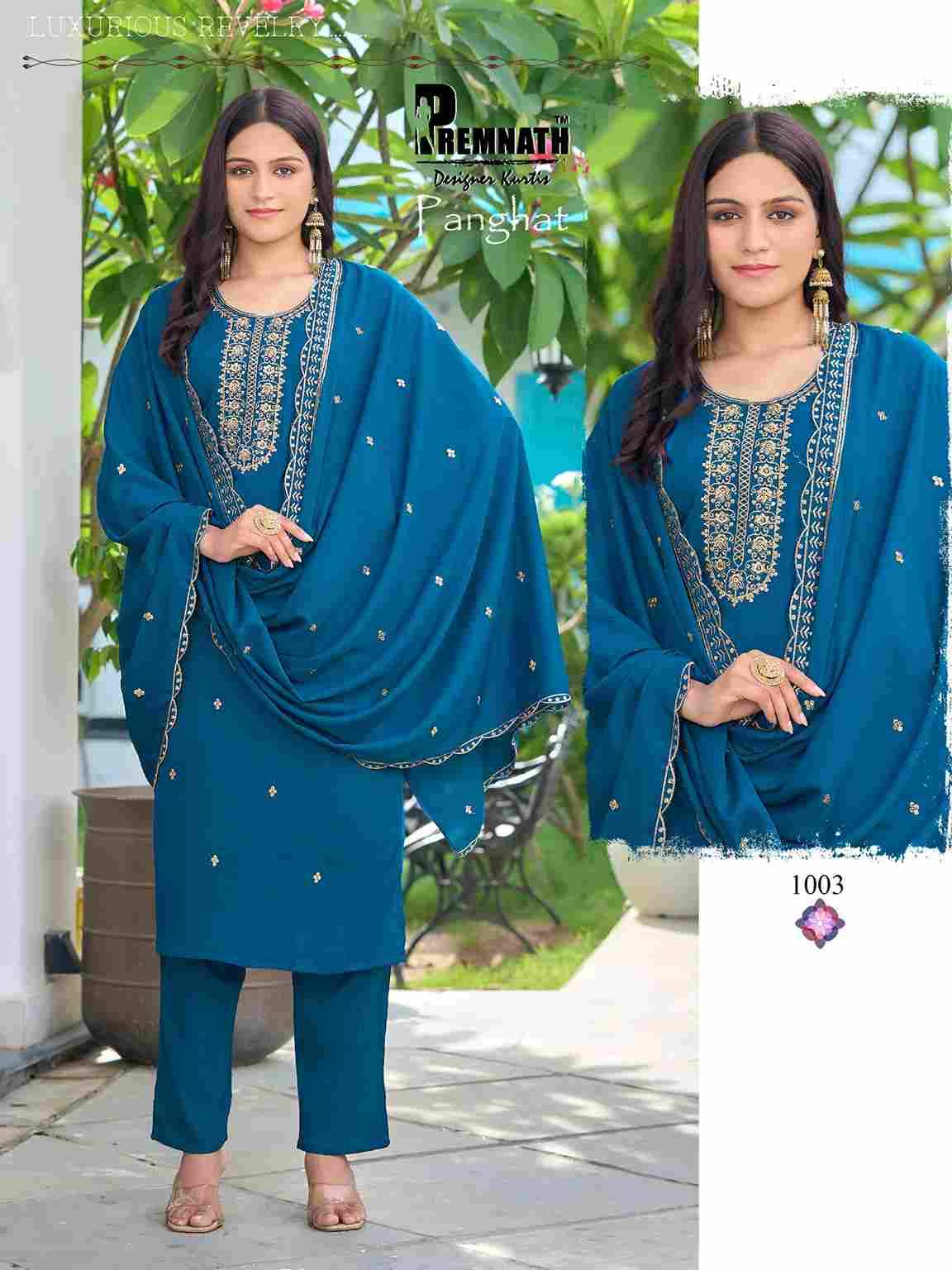 Panghat By Premnath 1001 To 1008 Series Beautiful Festive Suits Colorful Stylish Fancy Casual Wear & Ethnic Wear Fancy Dresses At Wholesale Price