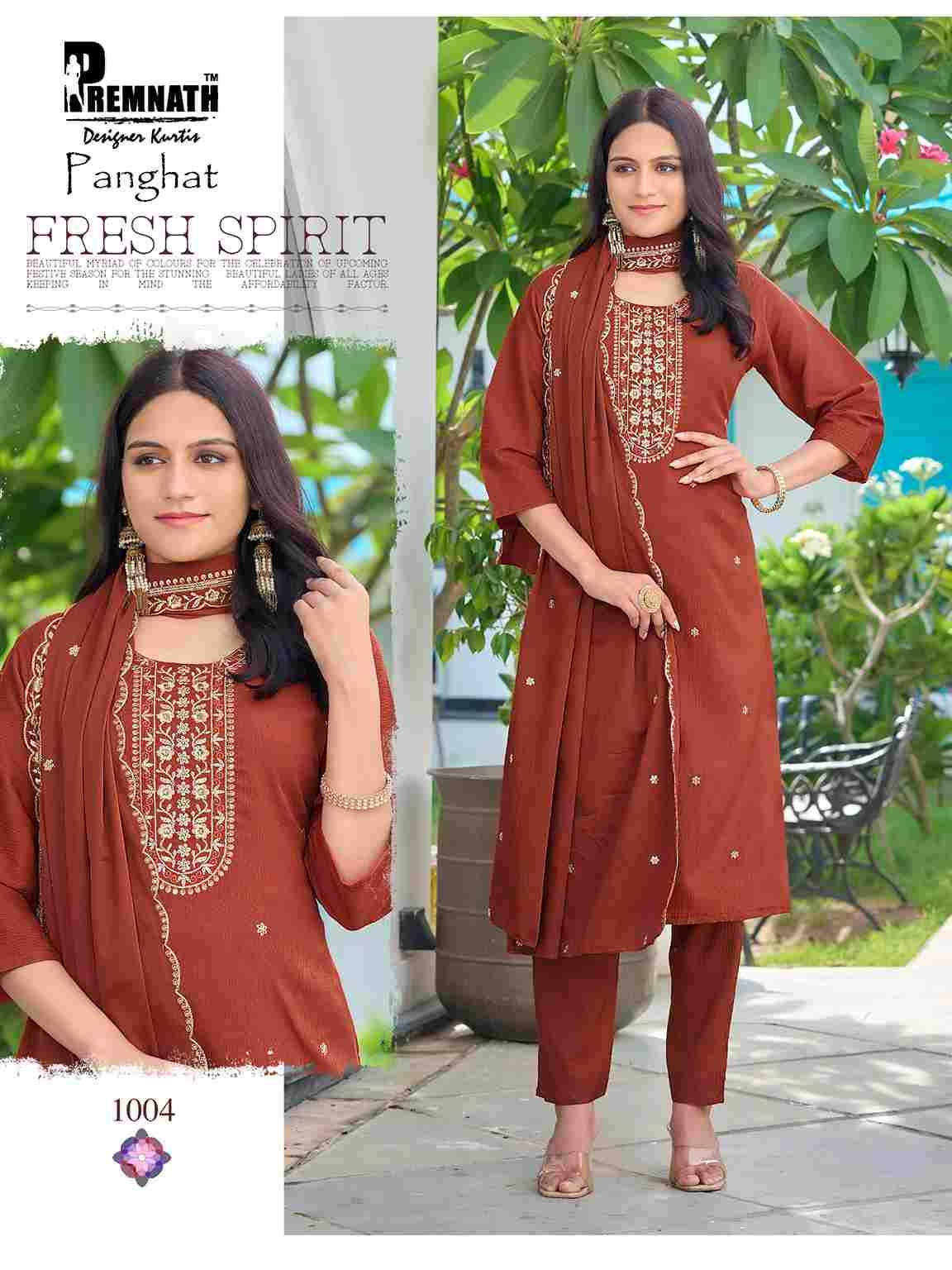 Panghat By Premnath 1001 To 1008 Series Beautiful Festive Suits Colorful Stylish Fancy Casual Wear & Ethnic Wear Fancy Dresses At Wholesale Price