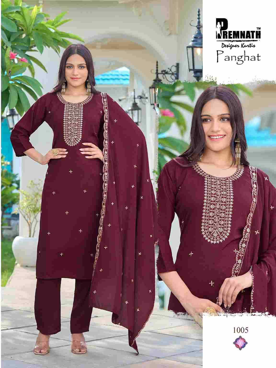 Panghat By Premnath 1001 To 1008 Series Beautiful Festive Suits Colorful Stylish Fancy Casual Wear & Ethnic Wear Fancy Dresses At Wholesale Price