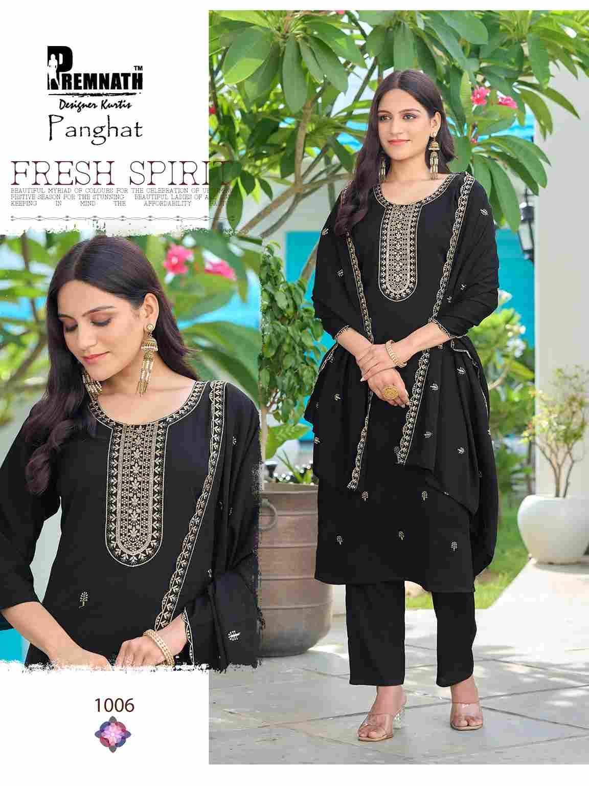 Panghat By Premnath 1001 To 1008 Series Beautiful Festive Suits Colorful Stylish Fancy Casual Wear & Ethnic Wear Fancy Dresses At Wholesale Price
