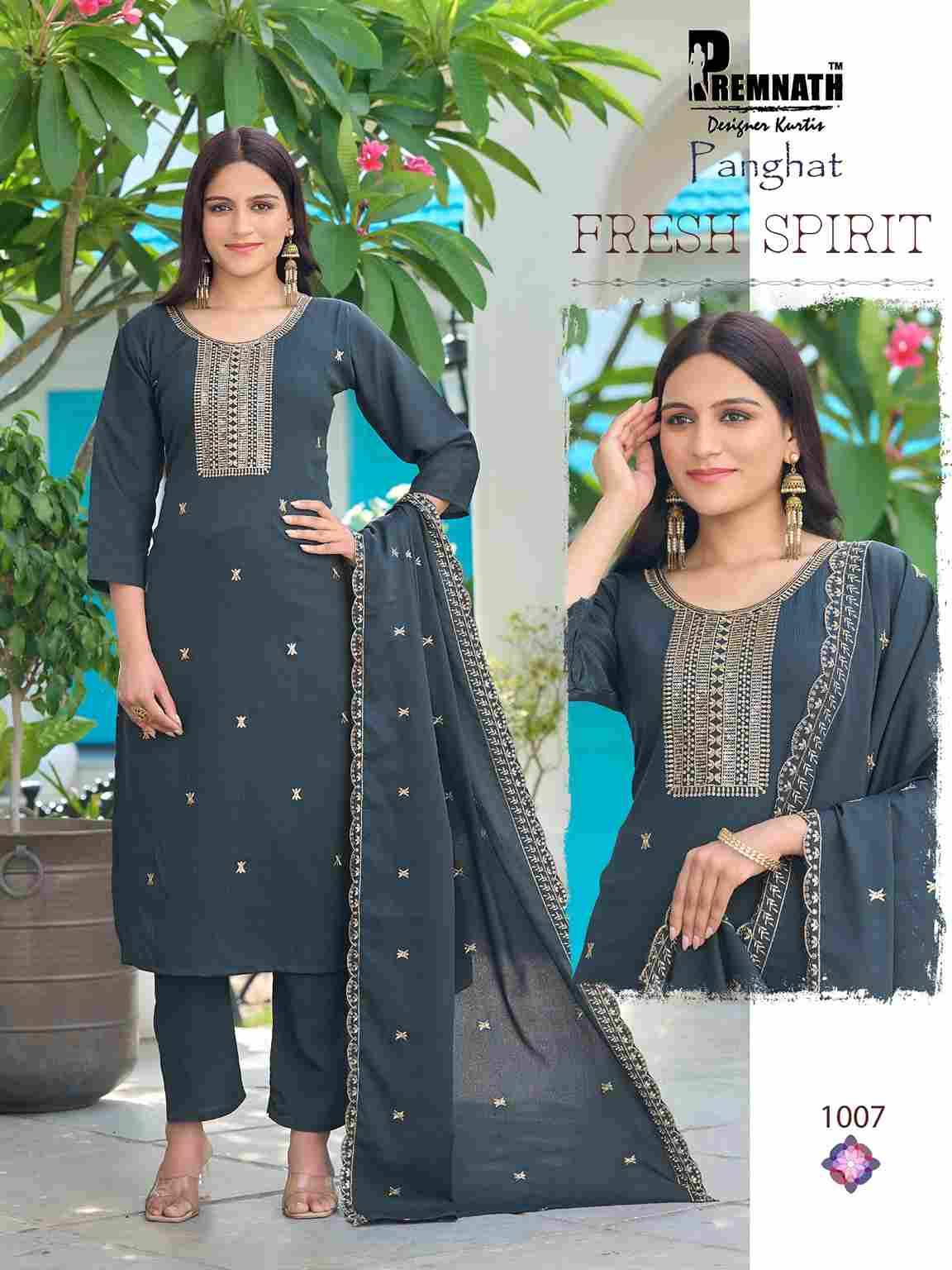 Panghat By Premnath 1001 To 1008 Series Beautiful Festive Suits Colorful Stylish Fancy Casual Wear & Ethnic Wear Fancy Dresses At Wholesale Price