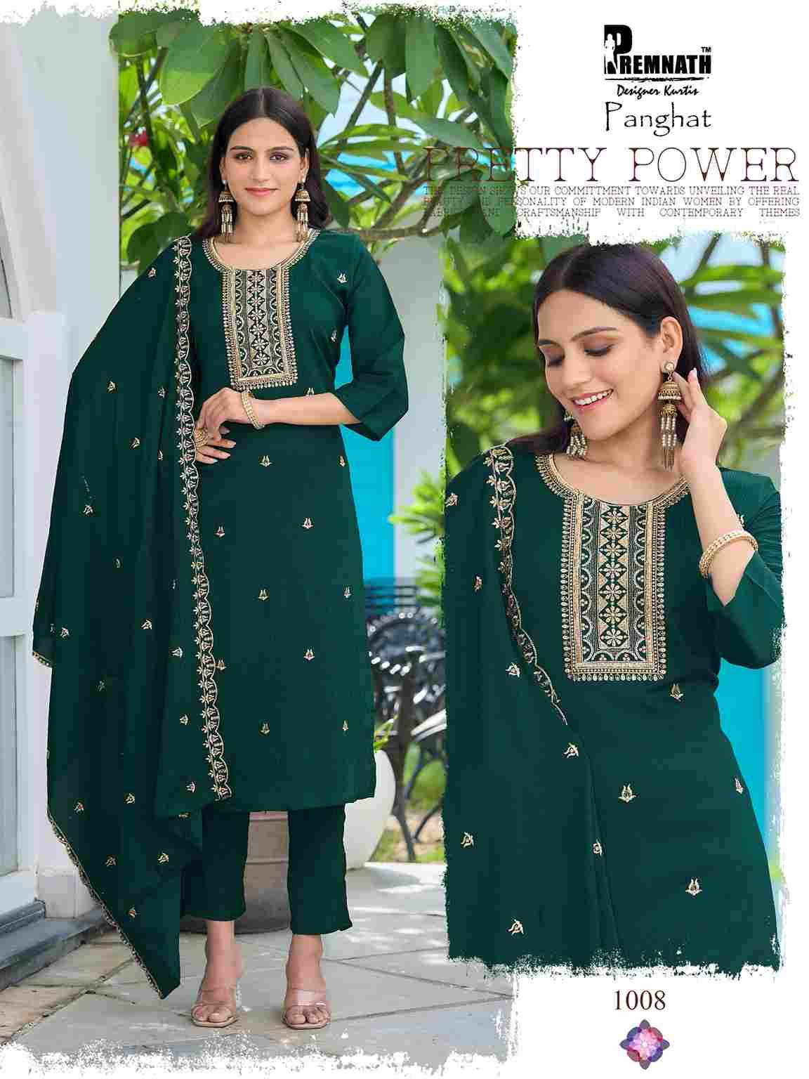 Panghat By Premnath 1001 To 1008 Series Beautiful Festive Suits Colorful Stylish Fancy Casual Wear & Ethnic Wear Fancy Dresses At Wholesale Price