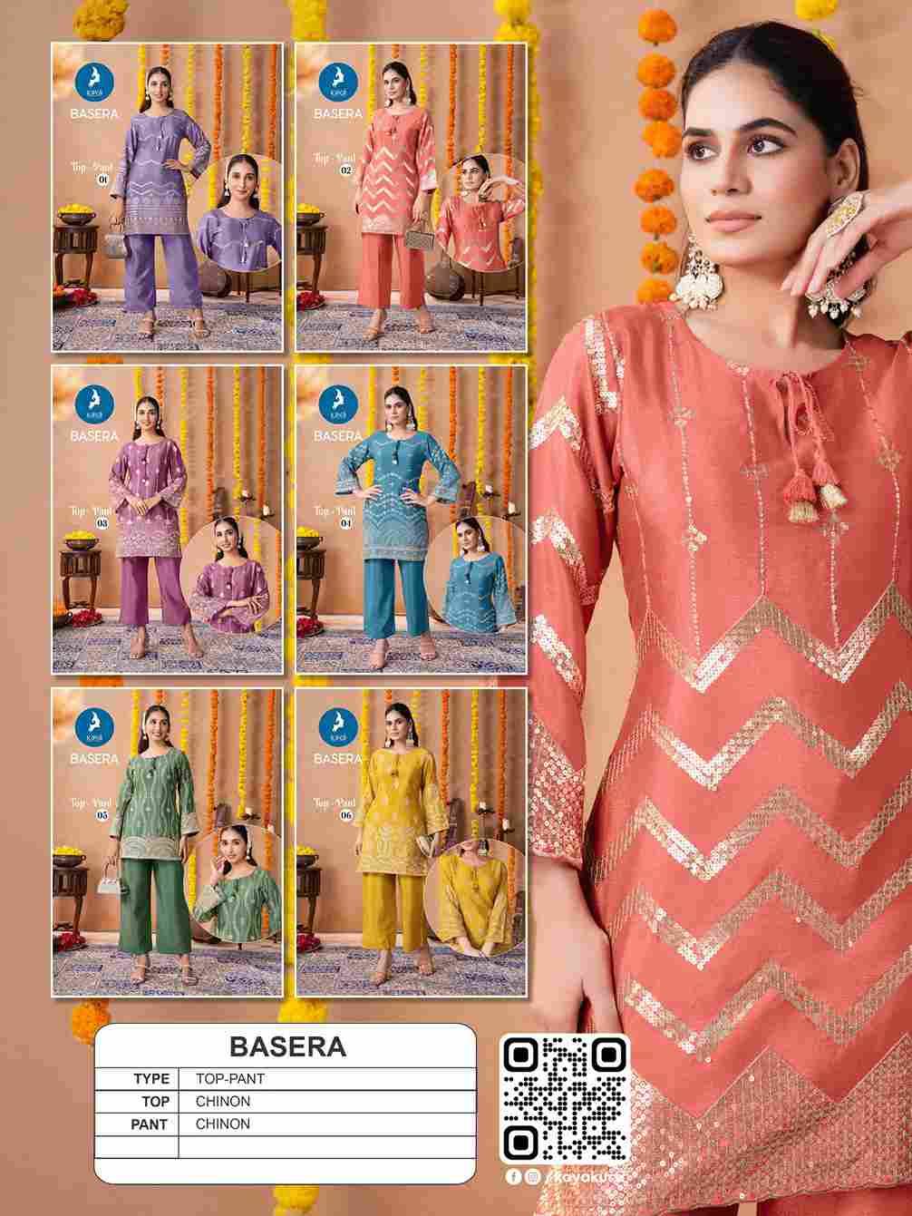 Basera By Kaya 01 To 06 Series Designer Stylish Fancy Colorful Beautiful Party Wear & Ethnic Wear Collection Chinnon Co-Ord At Wholesale Price