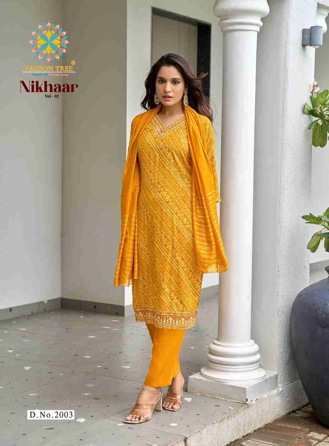 Nikhaar Vol-2 By Passion Tree 2001 To 2008 Series Beautiful Stylish Festive Suits Fancy Colorful Casual Wear & Ethnic Wear & Ready To Wear Rayon Foil Dresses At Wholesale Price