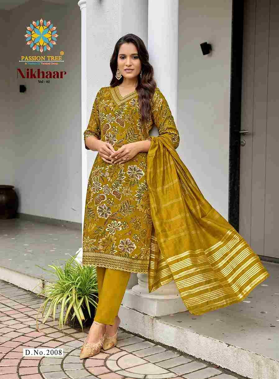 Nikhaar Vol-2 By Passion Tree 2001 To 2008 Series Beautiful Stylish Festive Suits Fancy Colorful Casual Wear & Ethnic Wear & Ready To Wear Rayon Foil Dresses At Wholesale Price