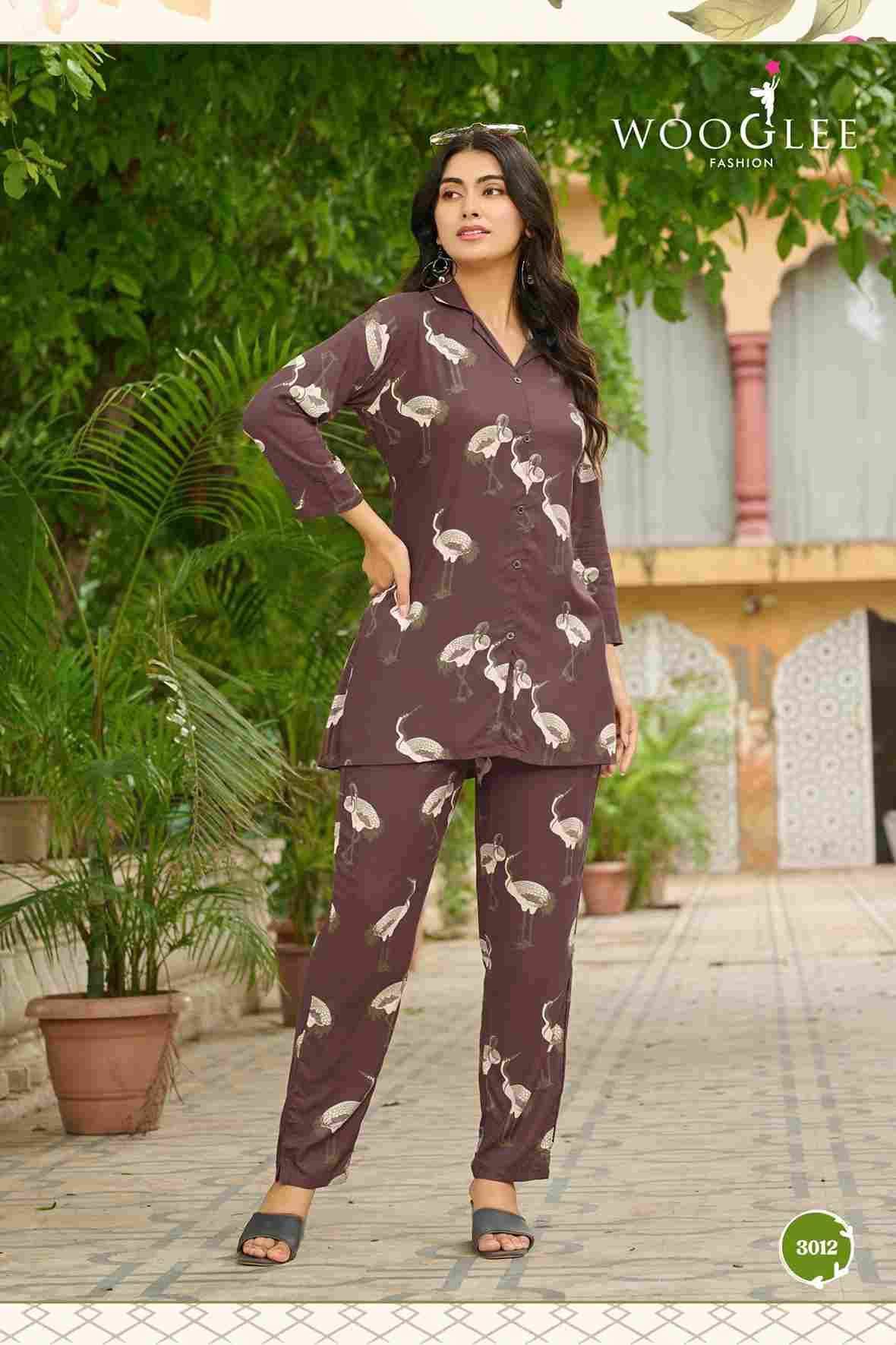 Rolex Vol-2 By Wooglee 3007 To 3012 Series Designer Stylish Fancy Colorful Beautiful Party Wear & Ethnic Wear Collection Heavy Rayon Co-Ord At Wholesale Price