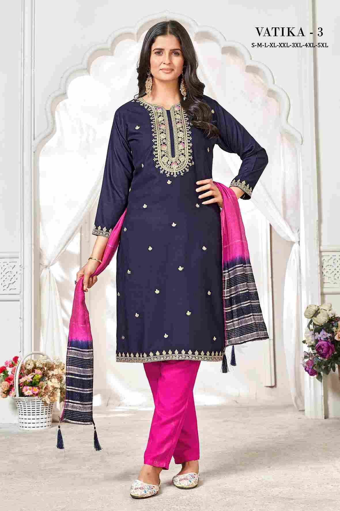 Vatika Vol-3 By Fashid Wholesale 1001 To 1006 Series Beautiful Stylish Festive Suits Fancy Colorful Casual Wear & Ethnic Wear & Ready To Wear Pure Rayon Dresses At Wholesale Price