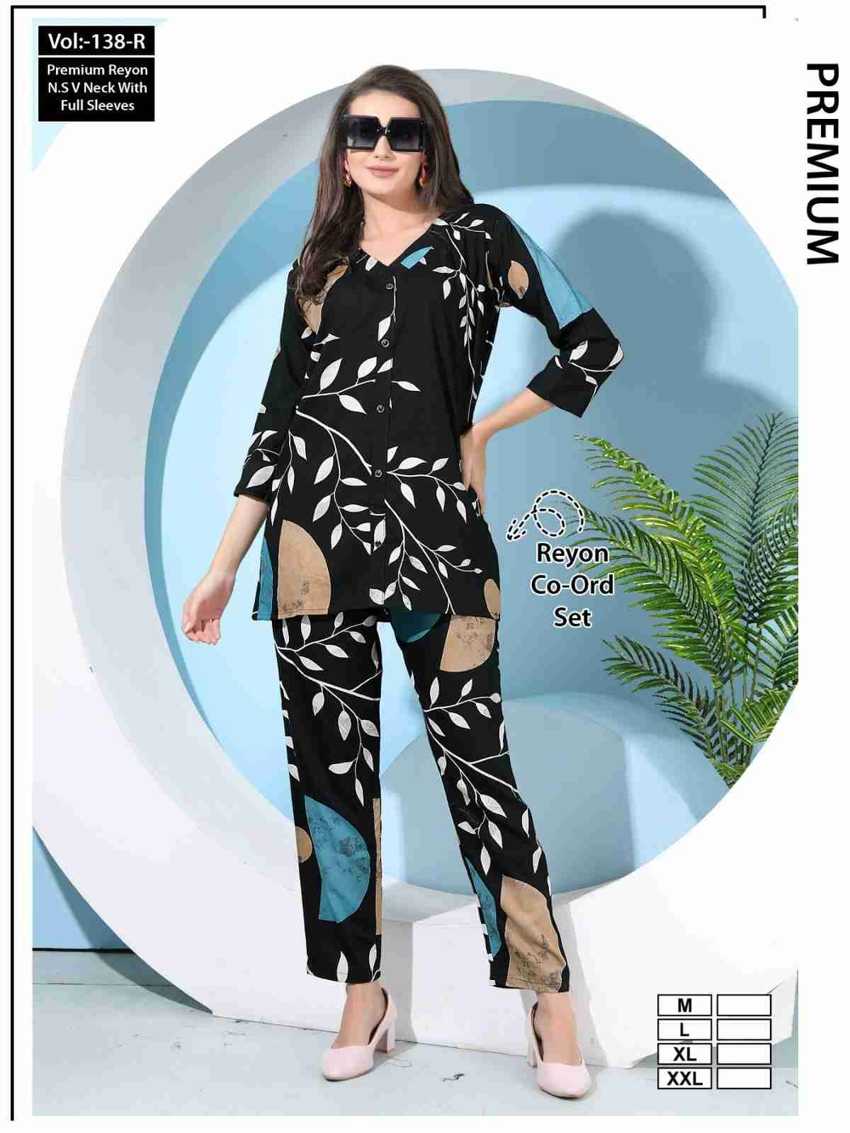 Vol-138-R By Kaamiri 138-A To 138-F Series Designer Stylish Fancy Colorful Beautiful Party Wear & Ethnic Wear Collection Heavy Rayon Co-Ord At Wholesale Price