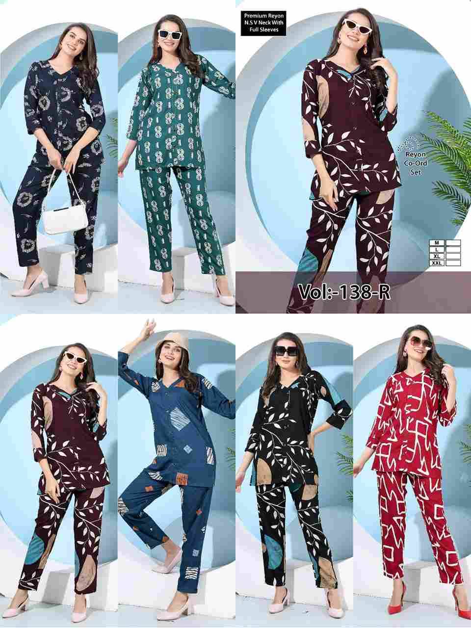 Vol-138-R By Kaamiri 138-A To 138-F Series Designer Stylish Fancy Colorful Beautiful Party Wear & Ethnic Wear Collection Heavy Rayon Co-Ord At Wholesale Price