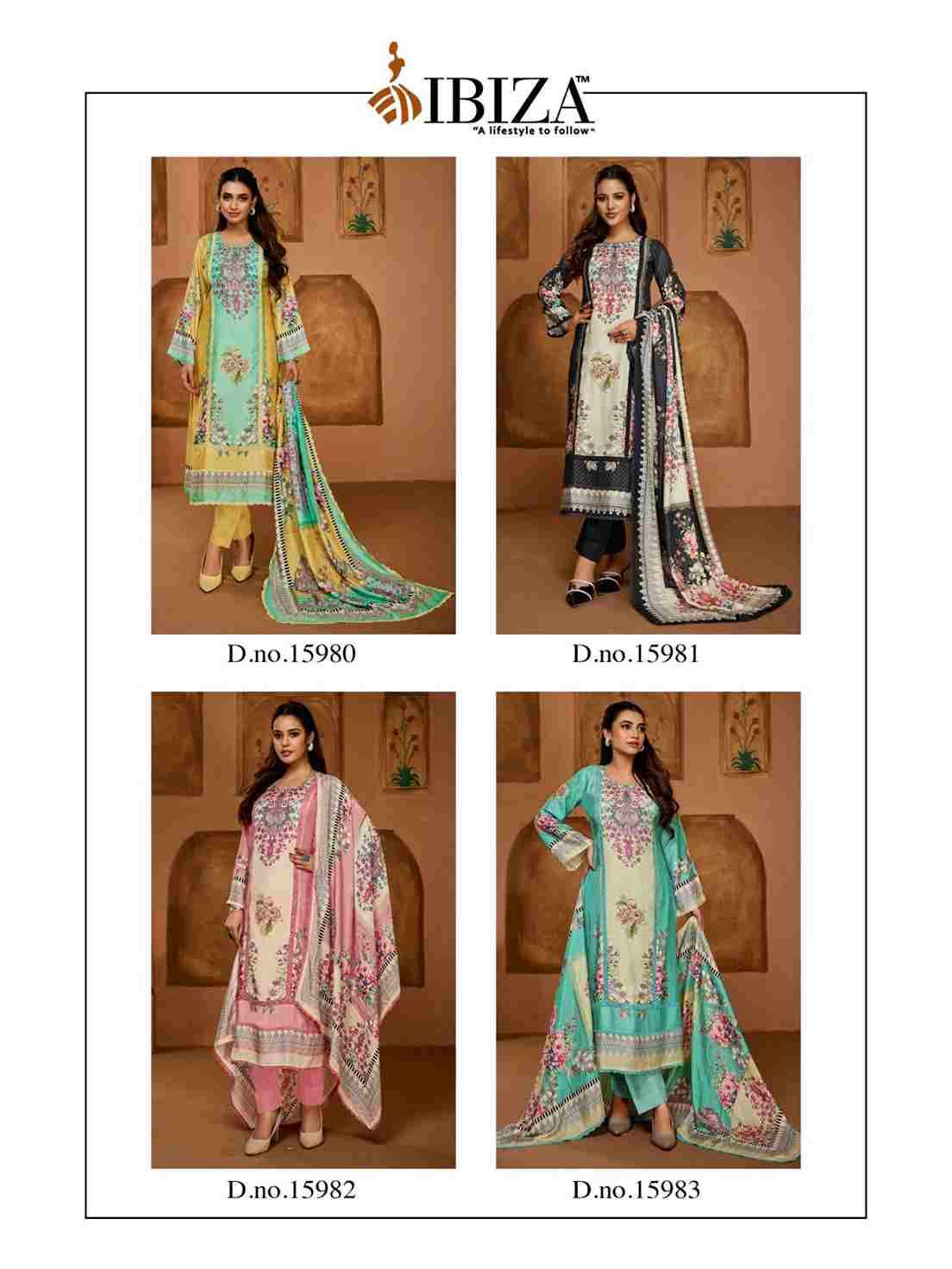 Riyasat Vol-10 By Ibiza 15980 To 15983 Series Designer Festive Suits Beautiful Fancy Stylish Colorful Party Wear & Occasional Wear Pure Bemberg Muslin Jacquard Dresses At Wholesale Price