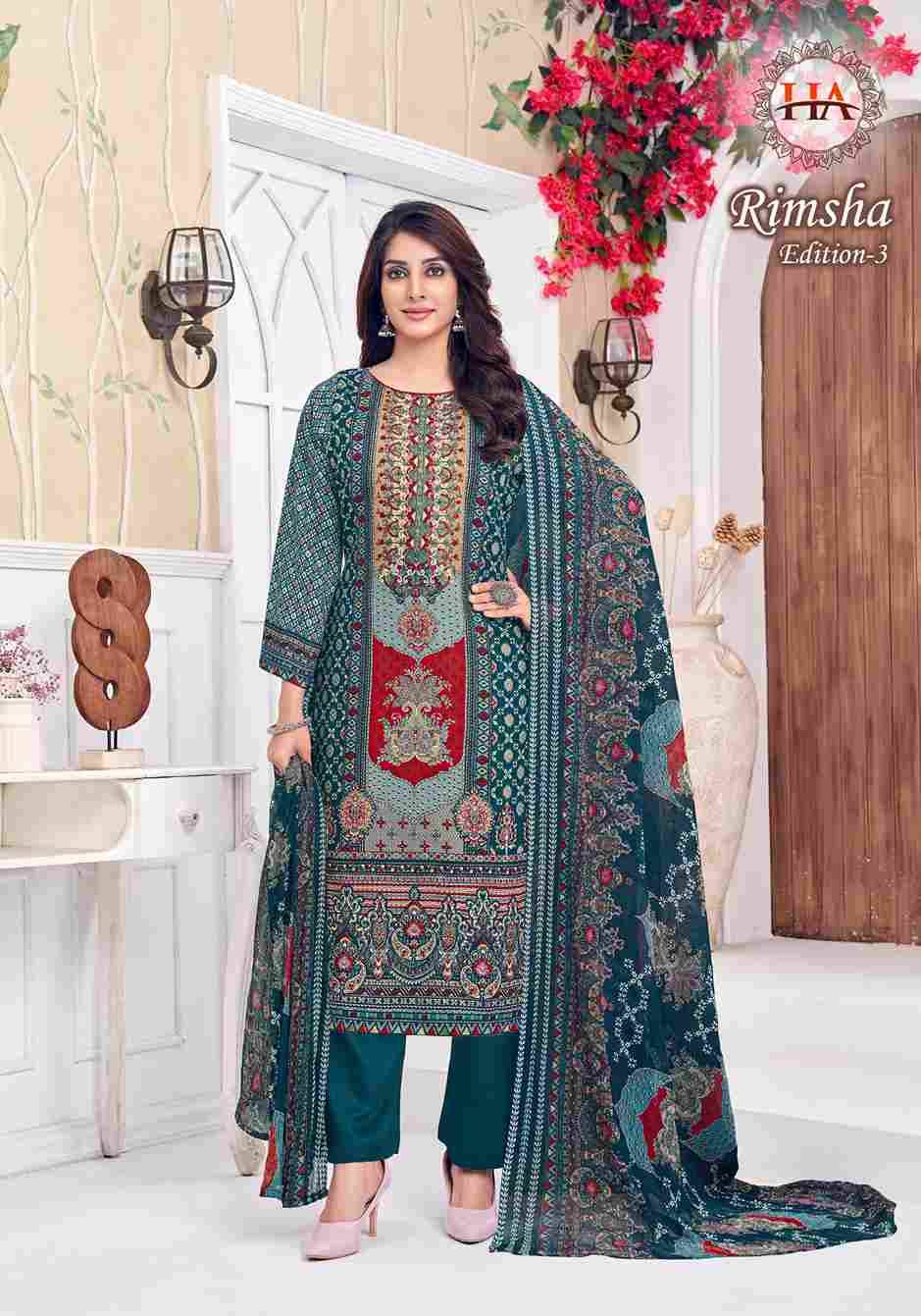 Rimsha Vol-3 By Harshit Fashion Hub 2064-879-01 To 2064-879-08 Series Beautiful Festive Suits Stylish Fancy Colorful Casual Wear & Ethnic Wear Pure Viscose Rayon Dresses At Wholesale Price