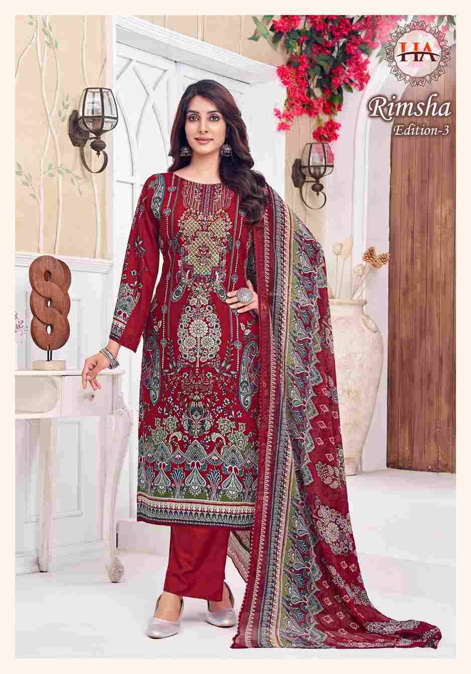 Rimsha Vol-3 By Harshit Fashion Hub 2064-879-01 To 2064-879-08 Series Beautiful Festive Suits Stylish Fancy Colorful Casual Wear & Ethnic Wear Pure Viscose Rayon Dresses At Wholesale Price