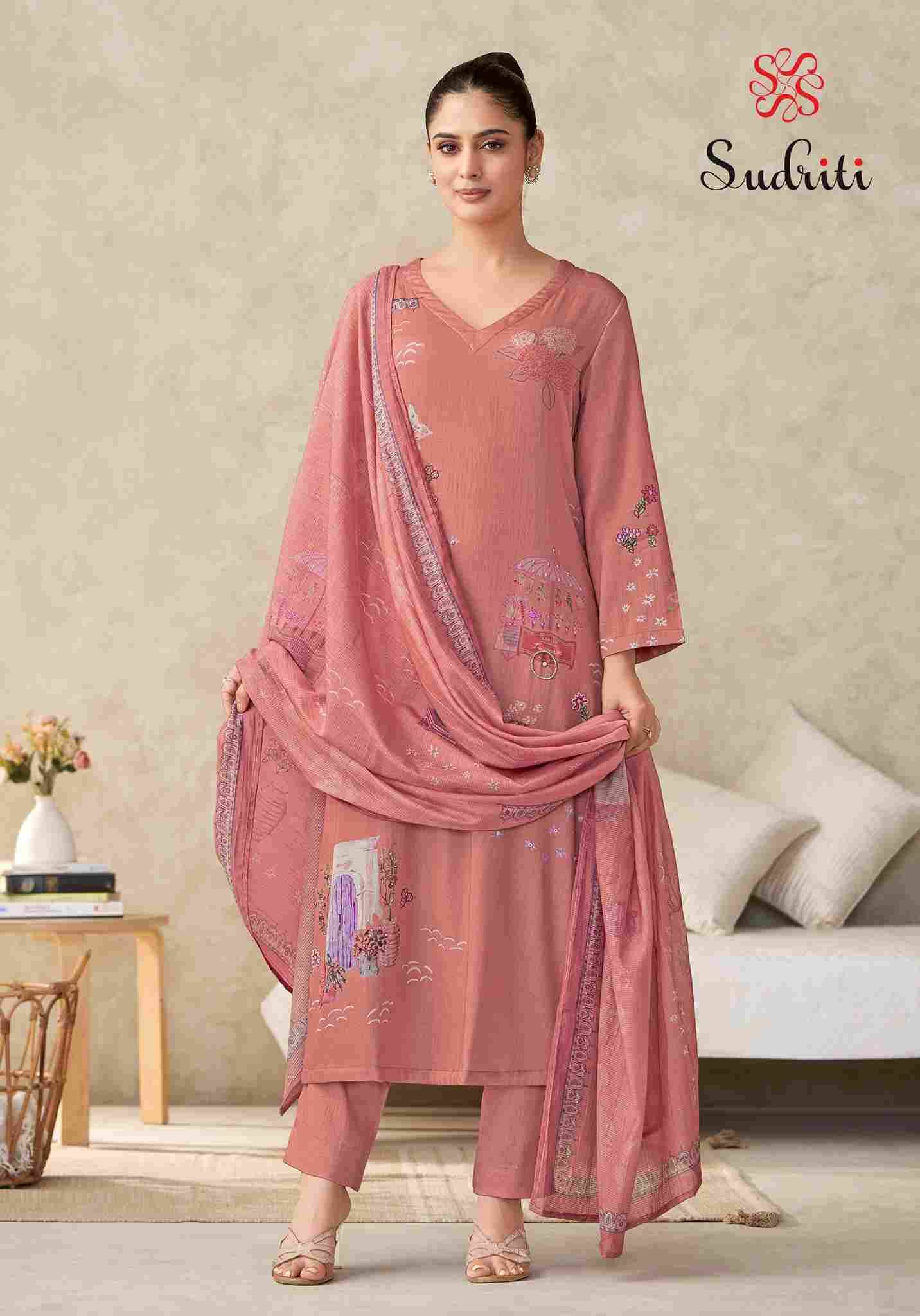 Suhani By Sudriti Beautiful Stylish Festive Suits Fancy Colorful Casual Wear & Ethnic Wear & Ready To Wear Satin Print Dresses At Wholesale Price