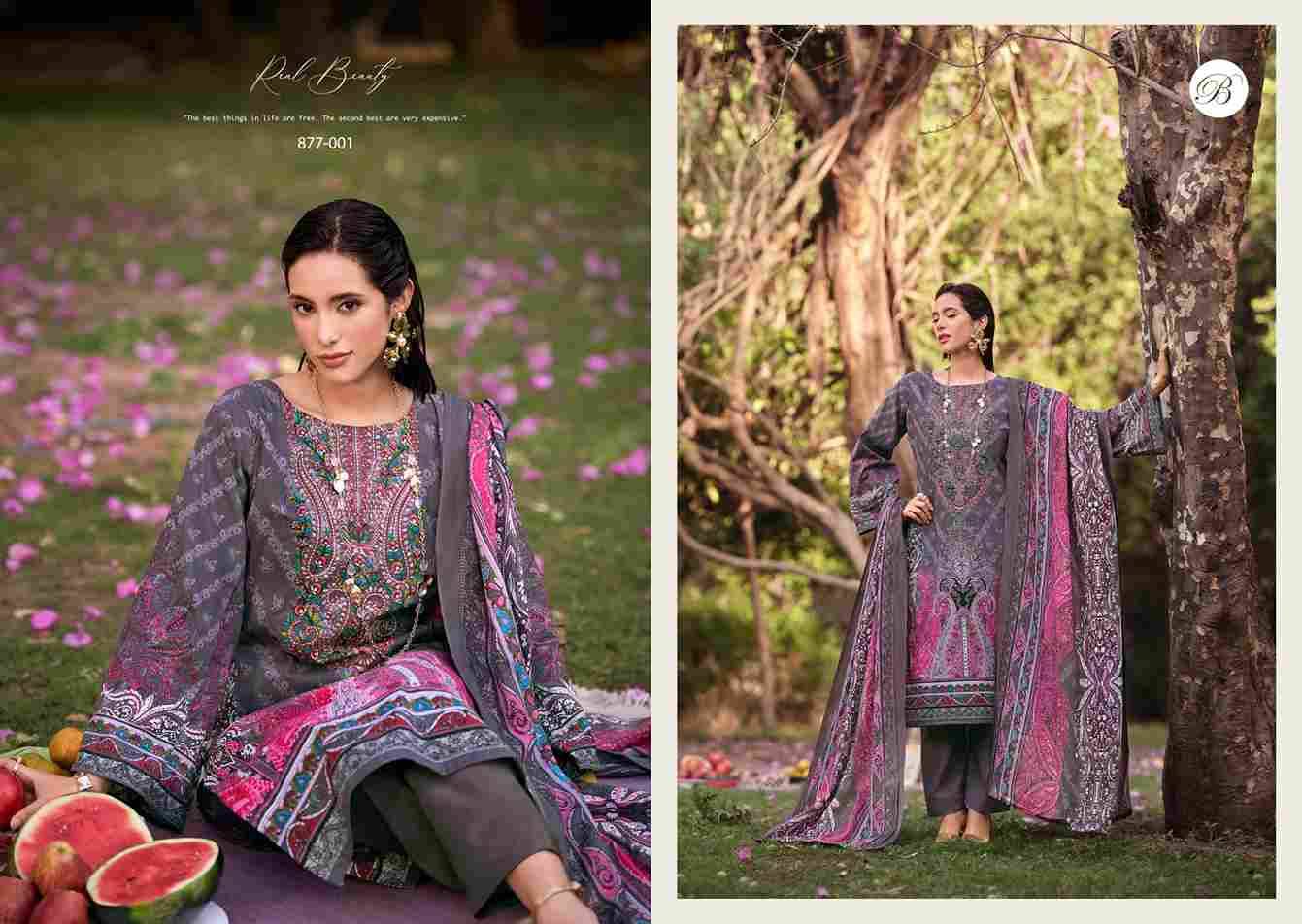 Naira Vol-114 By Belliza 877-001 To 877-008 Series Beautiful Festive Suits Stylish Fancy Colorful Casual Wear & Ethnic Wear Pure Cotton Print Dresses At Wholesale Price