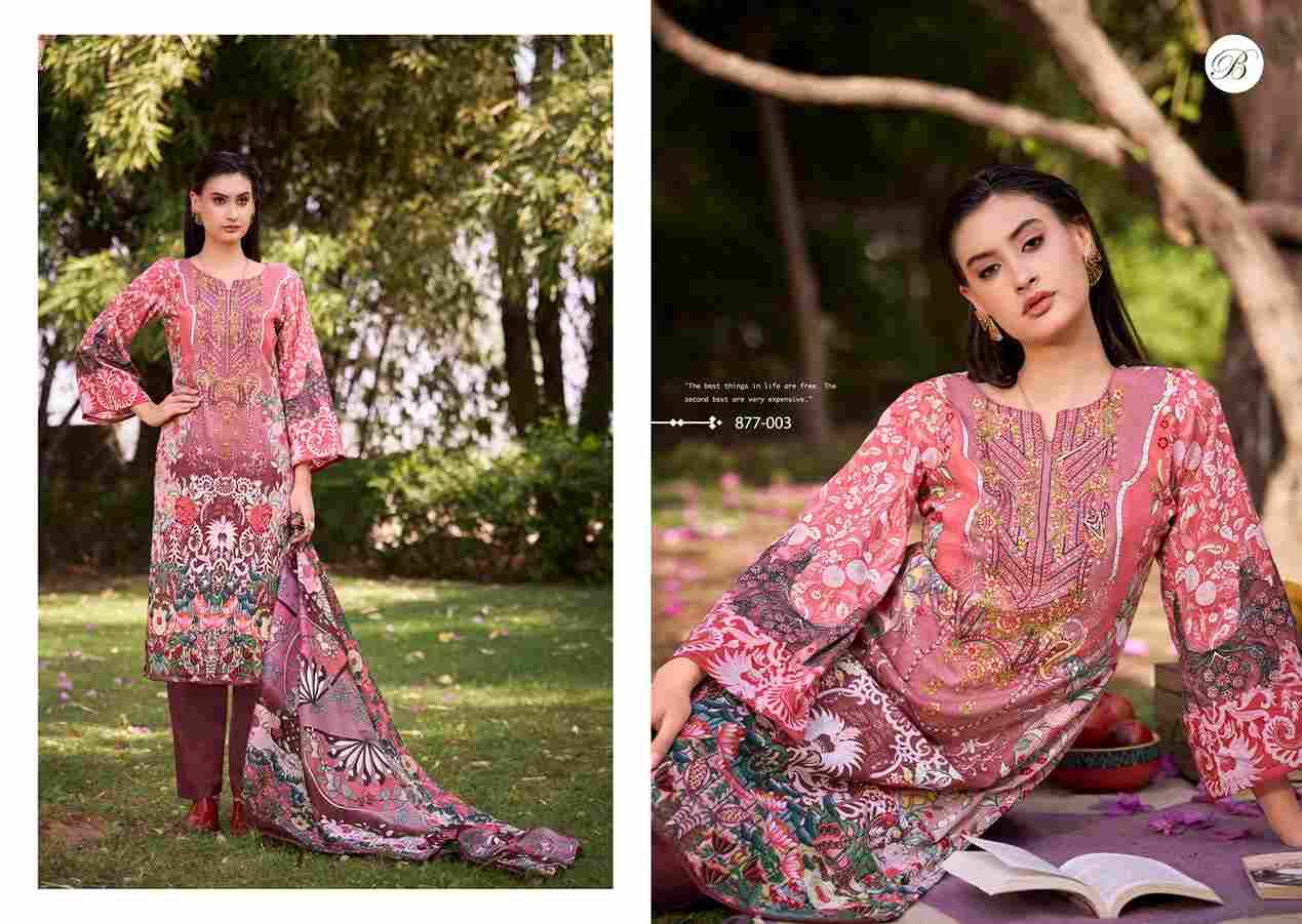 Naira Vol-114 By Belliza 877-001 To 877-008 Series Beautiful Festive Suits Stylish Fancy Colorful Casual Wear & Ethnic Wear Pure Cotton Print Dresses At Wholesale Price