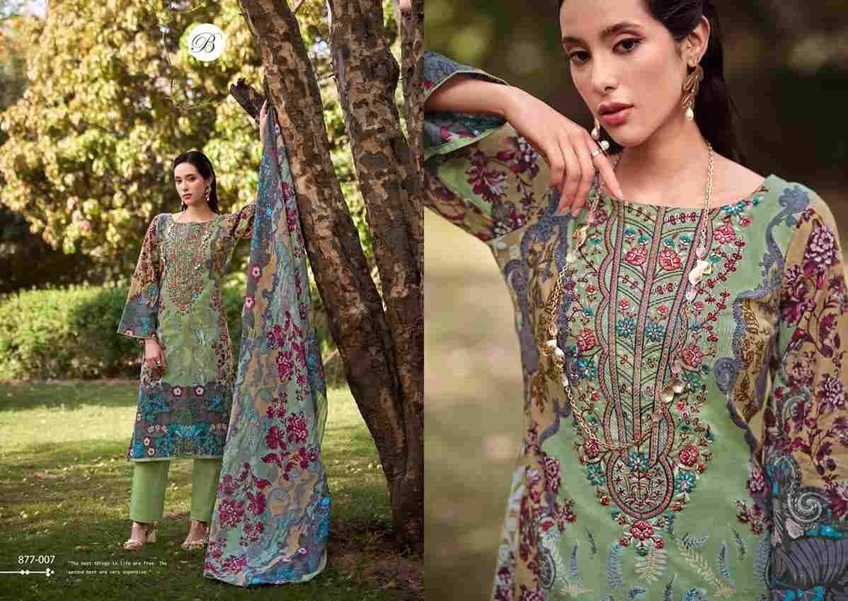 Naira Vol-114 By Belliza 877-001 To 877-008 Series Beautiful Festive Suits Stylish Fancy Colorful Casual Wear & Ethnic Wear Pure Cotton Print Dresses At Wholesale Price