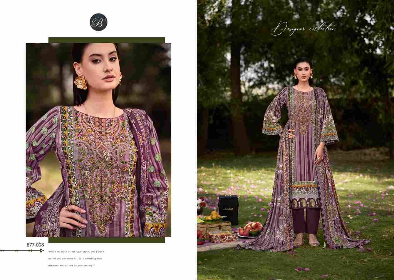 Naira Vol-114 By Belliza 877-001 To 877-008 Series Beautiful Festive Suits Stylish Fancy Colorful Casual Wear & Ethnic Wear Pure Cotton Print Dresses At Wholesale Price