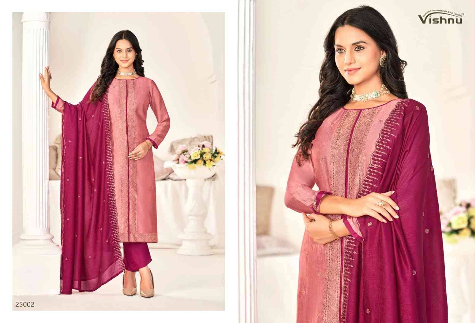 Zarkash By Vishnu 25001 To 25011 Series Beautiful Stylish Festive Suits Fancy Colorful Casual Wear & Ethnic Wear & Ready To Wear Vichitra Silk Print Dresses At Wholesale Price
